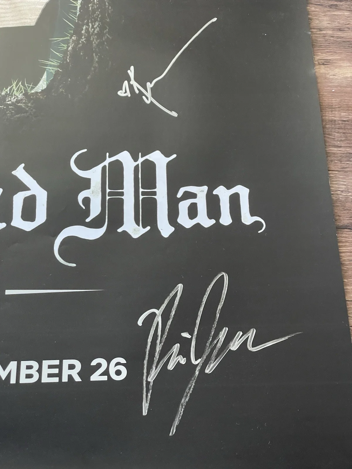 Official Signed Wake Up Dead Man Knives Out 27x40 Double Sided, image 3
