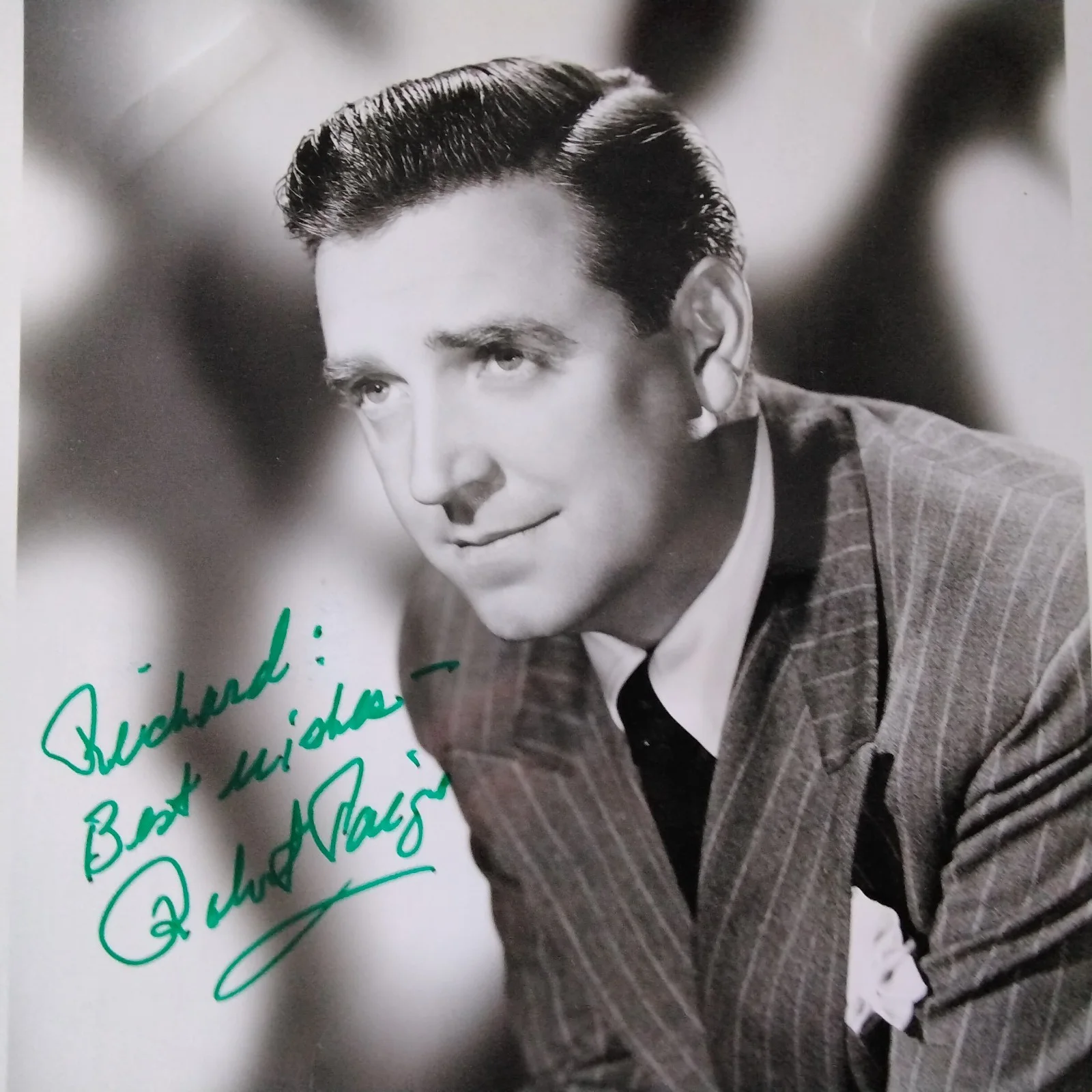 Robert Paige Signed Photo 40s Movie Actor Son of Dracula Hellzapoppin Musicals, изображение 2