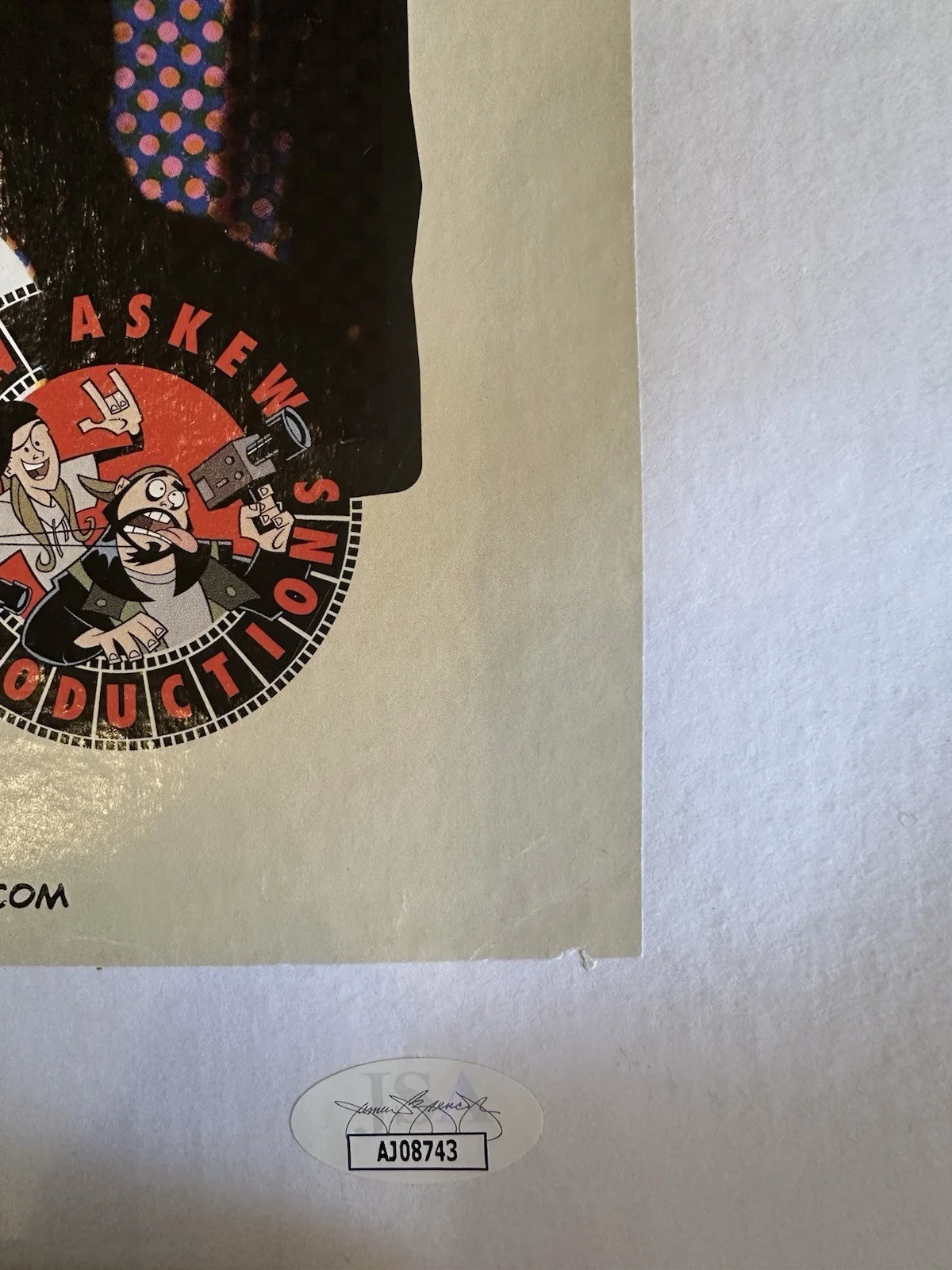 Kevin Smith, Jason Mewes — Chasing Amy Jay And Silent Bob Signed Canvas Poster JSA Certified 21x 38.5", image 4