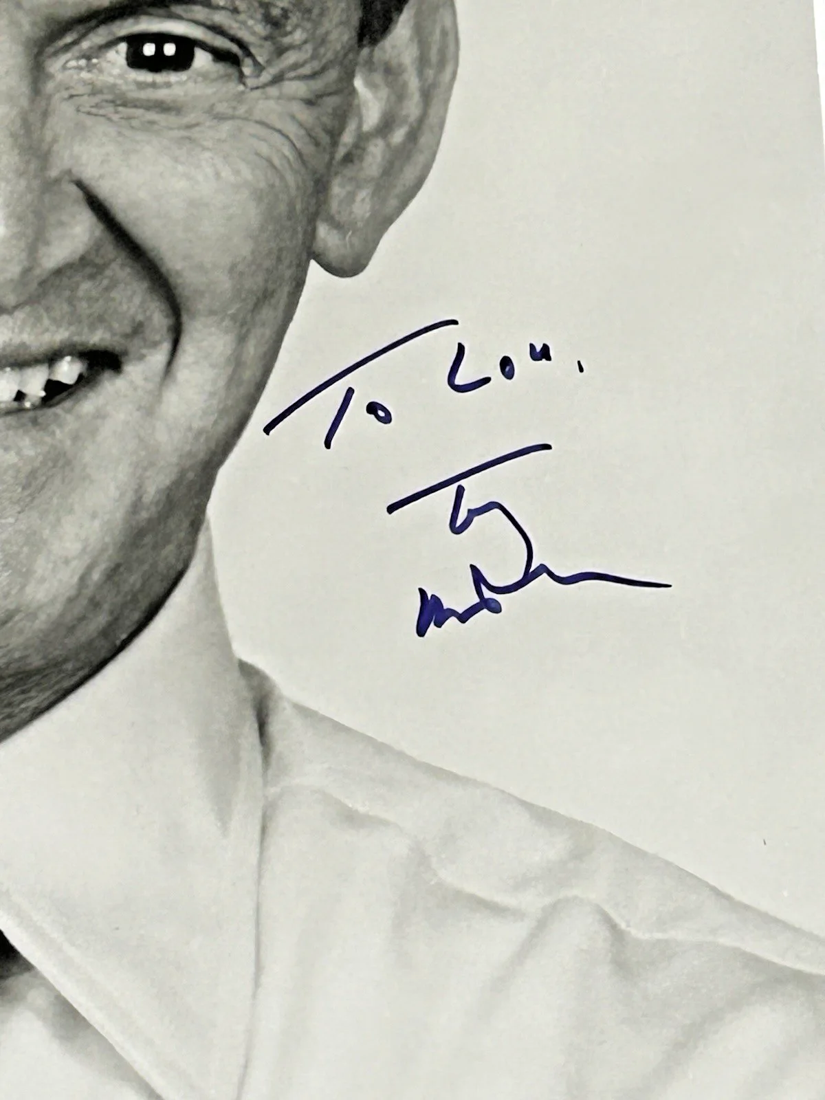 Tony Randall — TONY RANDALL (1920-2004) (THE ODD COUPLE) AUTOGRAPHED PHOTO~, image 2