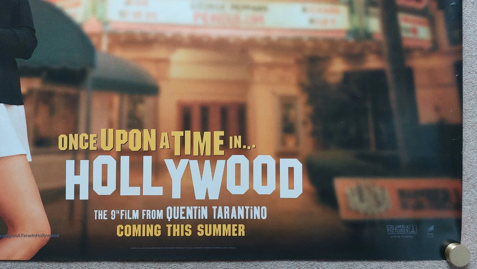 Once Upon A Time in Hollywood Original UK Quad Poster Margot Robbie, изображение 4
