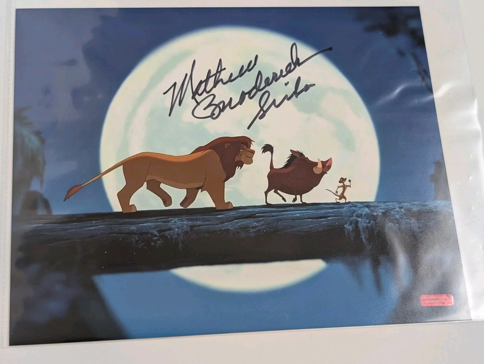 Matthew Broderick Autographed Lion King 8x10 Photo - Simba - COA Red Carpet Auth, изображение 2