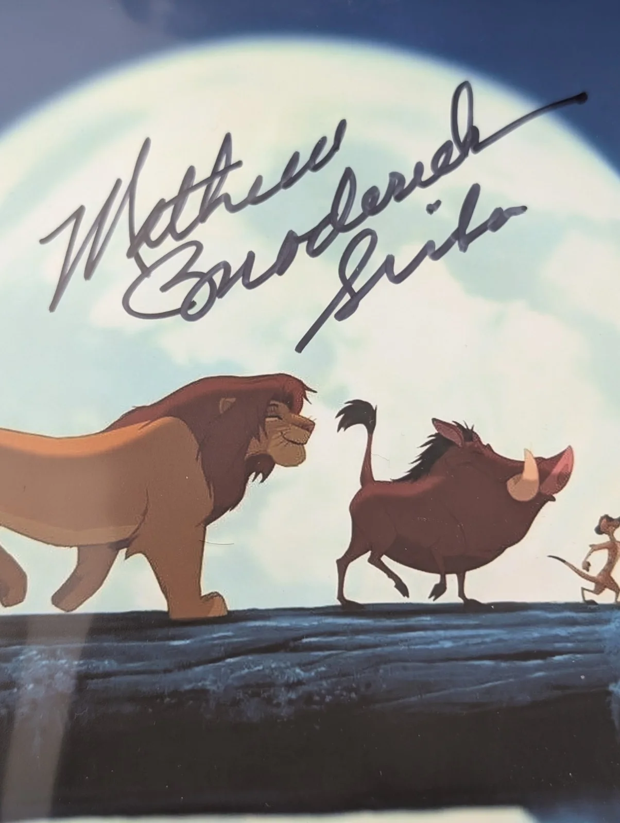 Matthew Broderick Autographed Lion King 8x10 Photo - Simba - COA Red Carpet Auth, изображение 3
