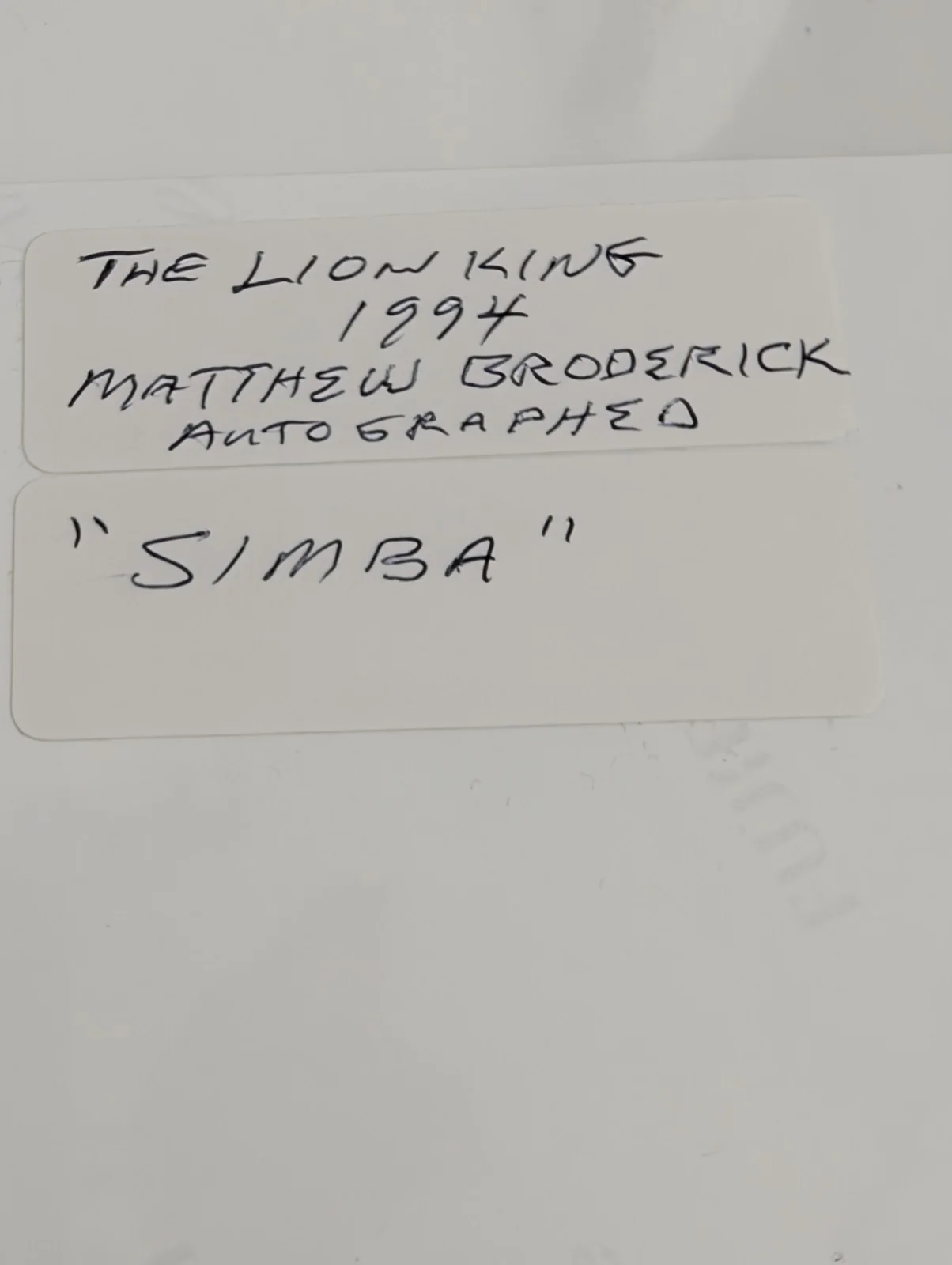 Matthew Broderick Autographed Lion King 8x10 Photo - Simba - COA Red Carpet Auth, изображение 5