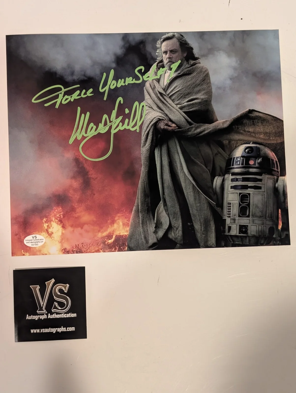 Mark Hamill Signed "Luke Skywalker" 8x10 Photo – Rare "Force Yourself!"..., image 2