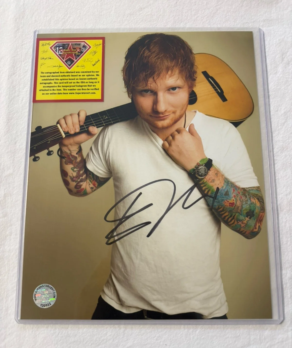 Ed Sheeran English Singer-Musician Signed Autographed 10x8 Photo SSC COA, изображение 4
