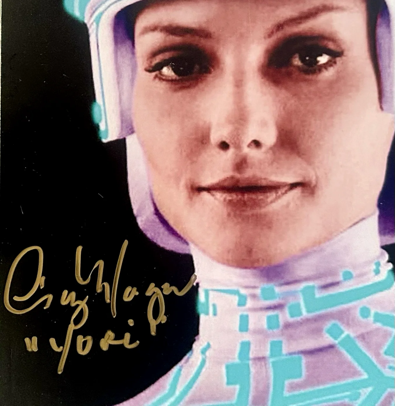 Cindy Morgan — Cindy Morgan Signed TRON 8x10 Photo Inscribed YORI Authentic Autograph BAS HOLO, изображение 2