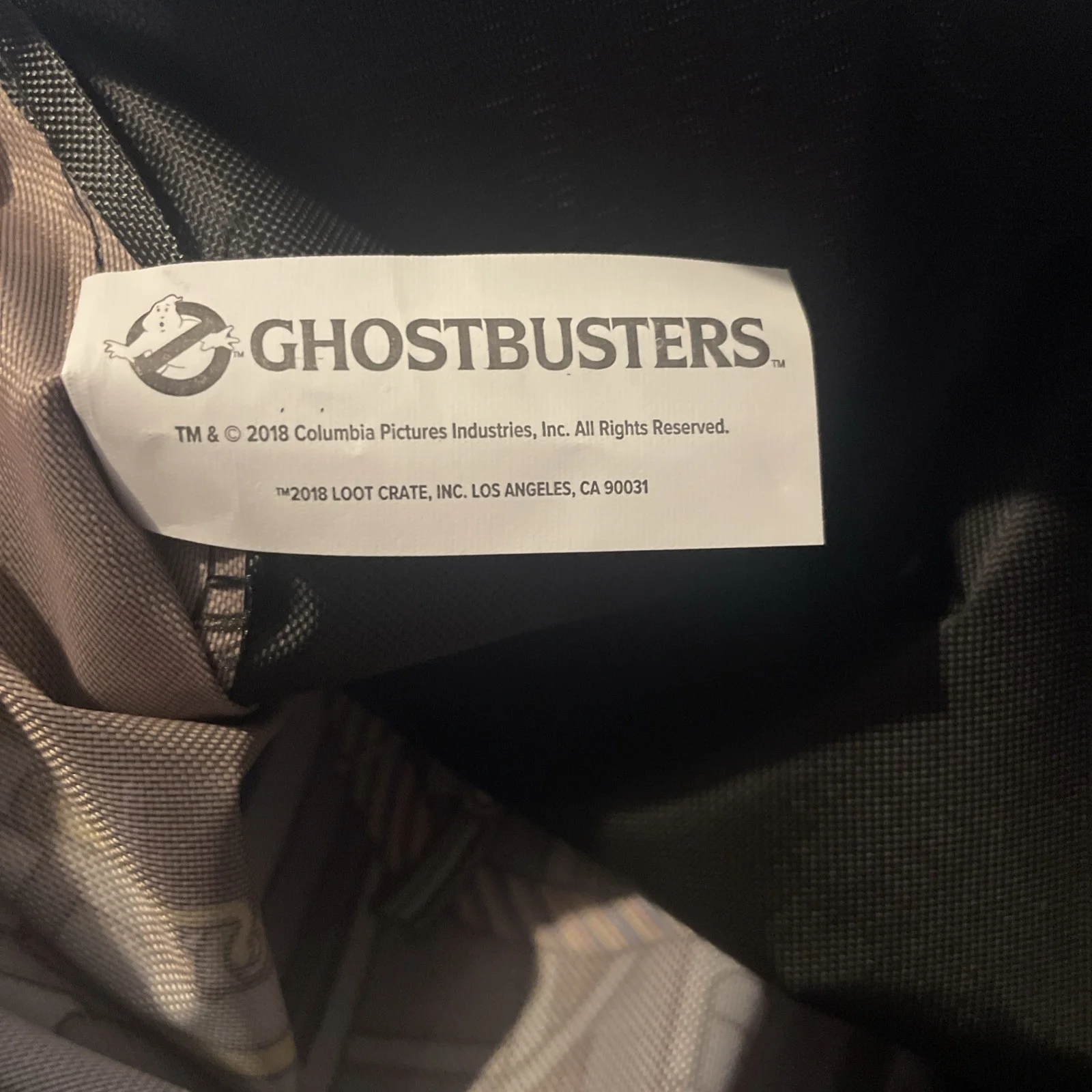 Loot Crate Exclusive Ghostbusters Proton Pack Drawstring PE Bag, image 3
