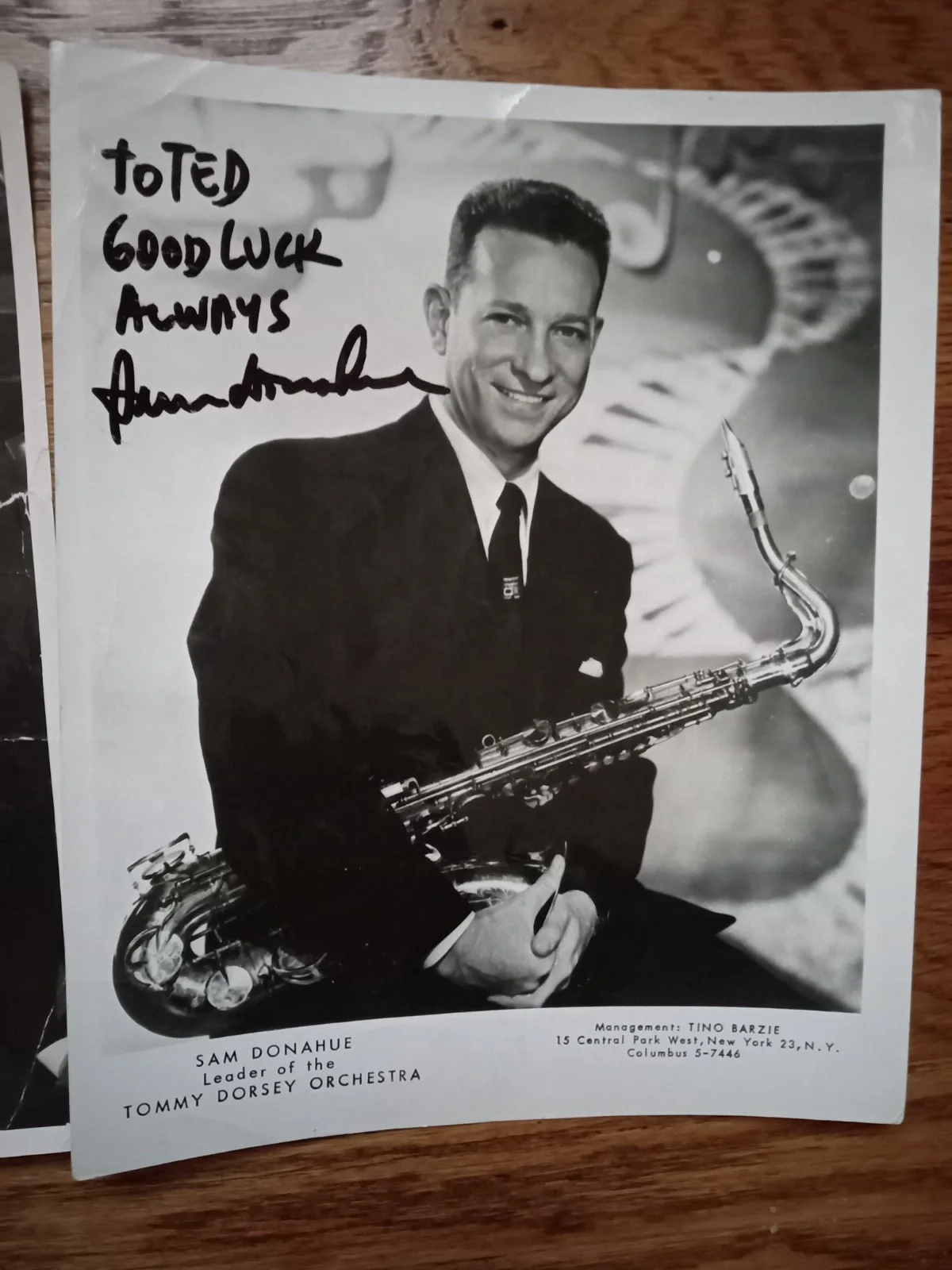 jazz big band autograph photos sheet music Tommy Dorsey Sam Donahue composer, изображение 3