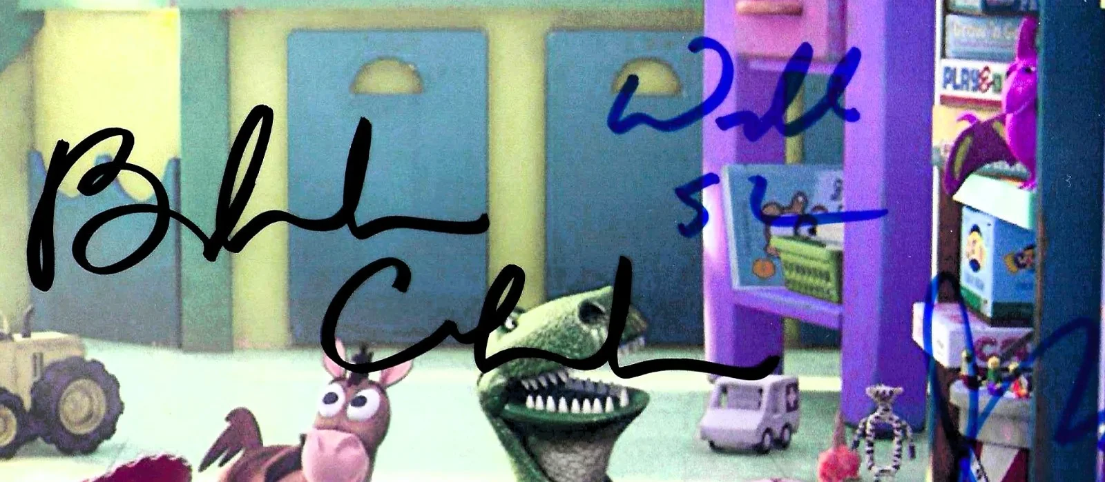 Tom Hanks, Allen, Benson, Keaton — TOY STORY 3 AUTOGRAPHED w. COA 8 ¼ X 11 ¾ inc. Tom Hanks, Tim Allen, Keaton ++, изображение 5