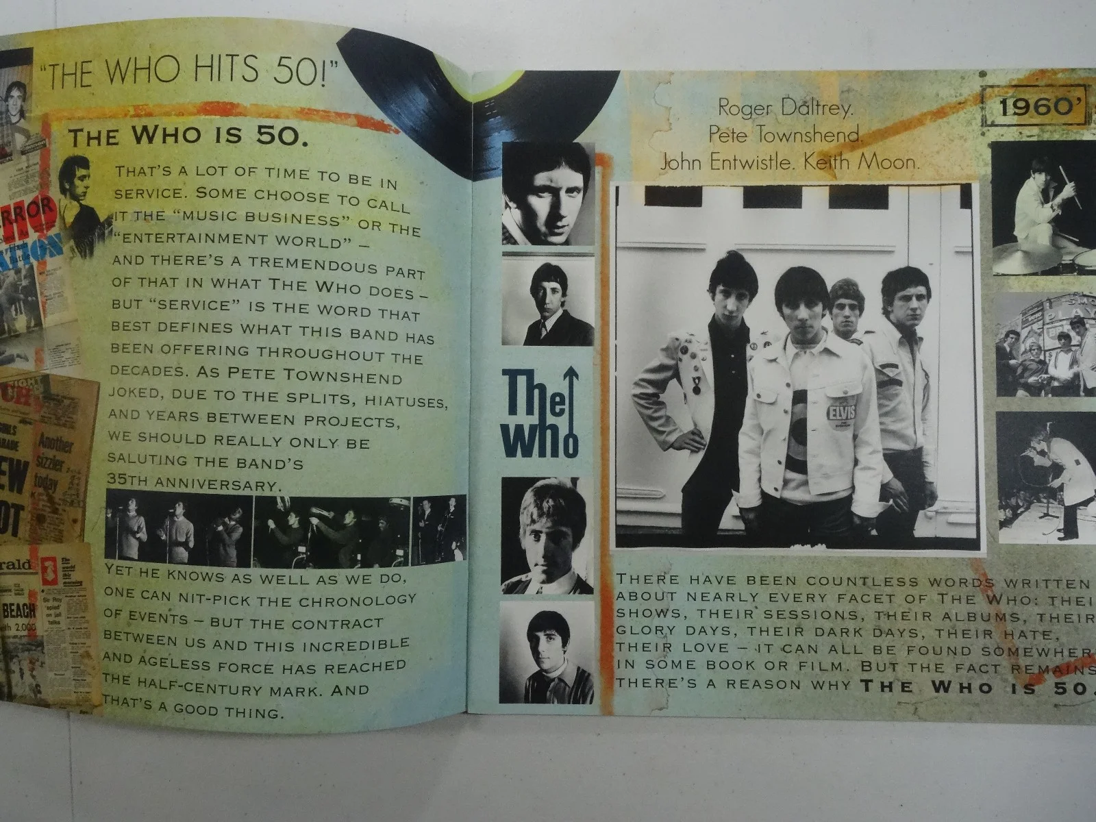 SIGNED THE WHO AUTOGRAPHED 50 TOUR PROGRAM CERTIFIED AUTHENTIC JSA COA XX55189, image 5