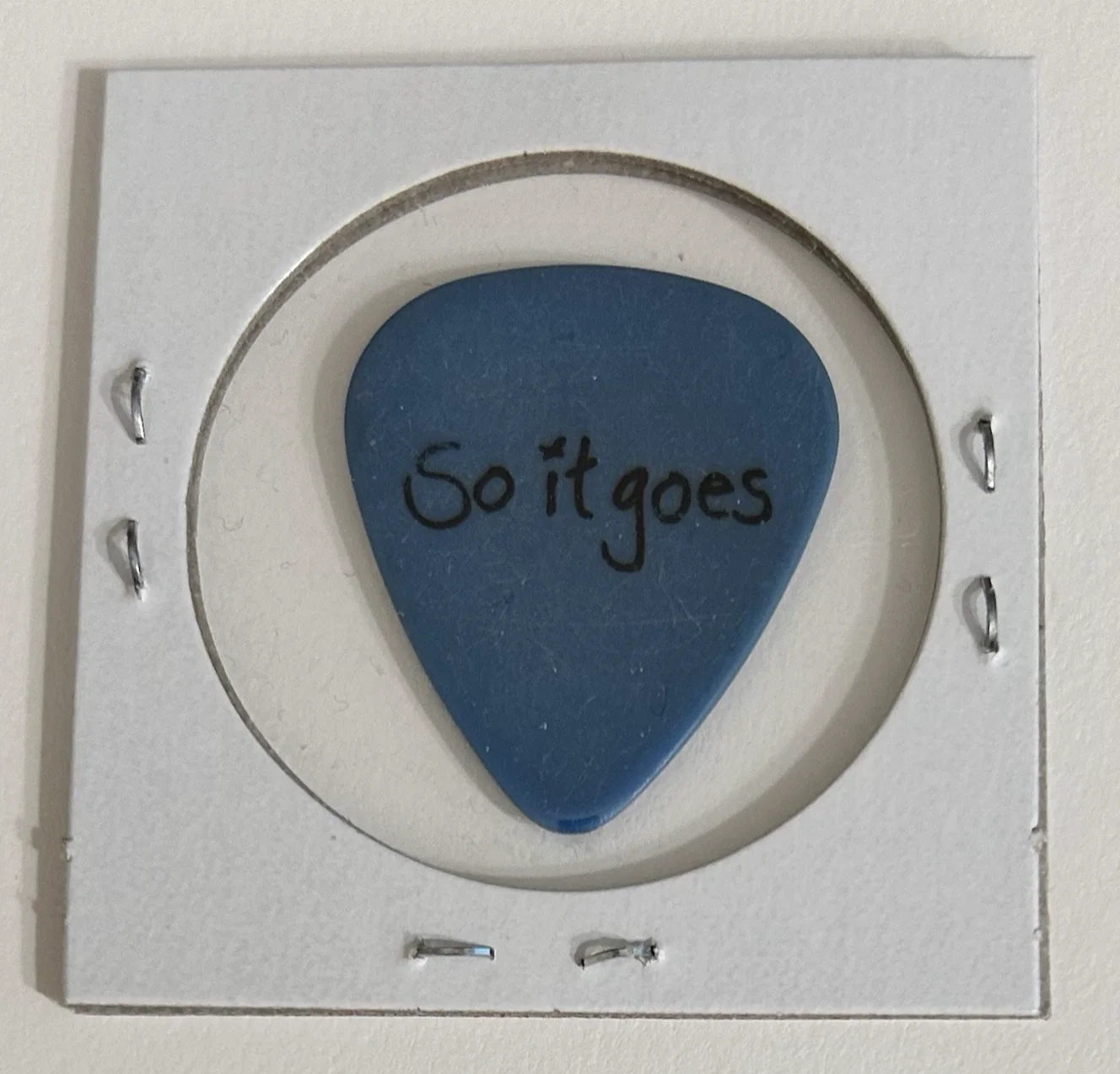 David Cook (American Idol) Tour Guitar Pick - So It Goes - Blue/Black, изображение 2