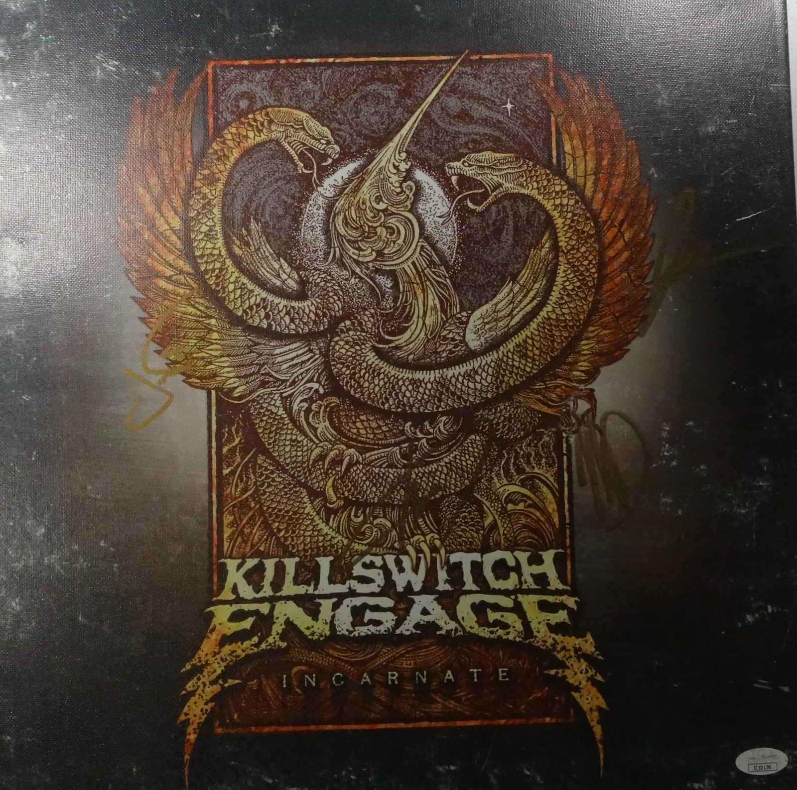 SIGNED KILLSWITCH ENGAGE AUTOGRAPHED CANVAS CERTIFIED AUTHENTIC JSA COA #II10176, image 2