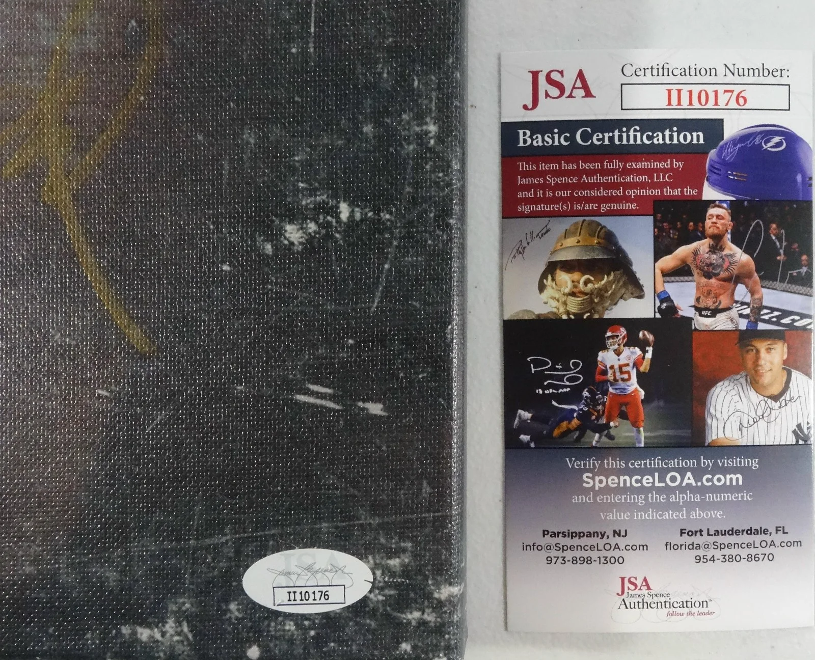 SIGNED KILLSWITCH ENGAGE AUTOGRAPHED CANVAS CERTIFIED AUTHENTIC JSA COA #II10176, image 3