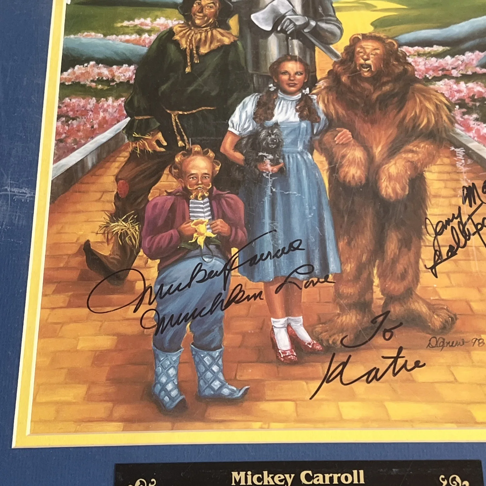 Mickey Carrol Wizard Of Oz Munchkin 1939 “Muchkin Violinist & Fiddler AUTOGRAPHS, изображение 4