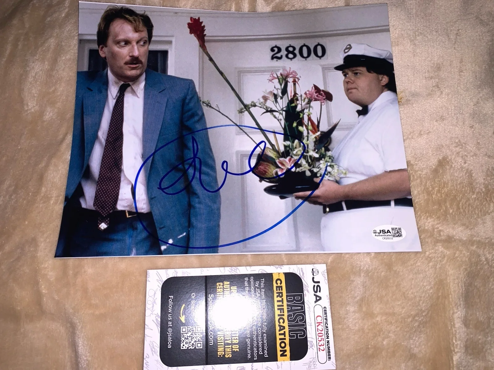 George Burns — Louie Anderson Comedian Ferris Bullers Day Off Signed 8x10 JSA Certified, изображение 2