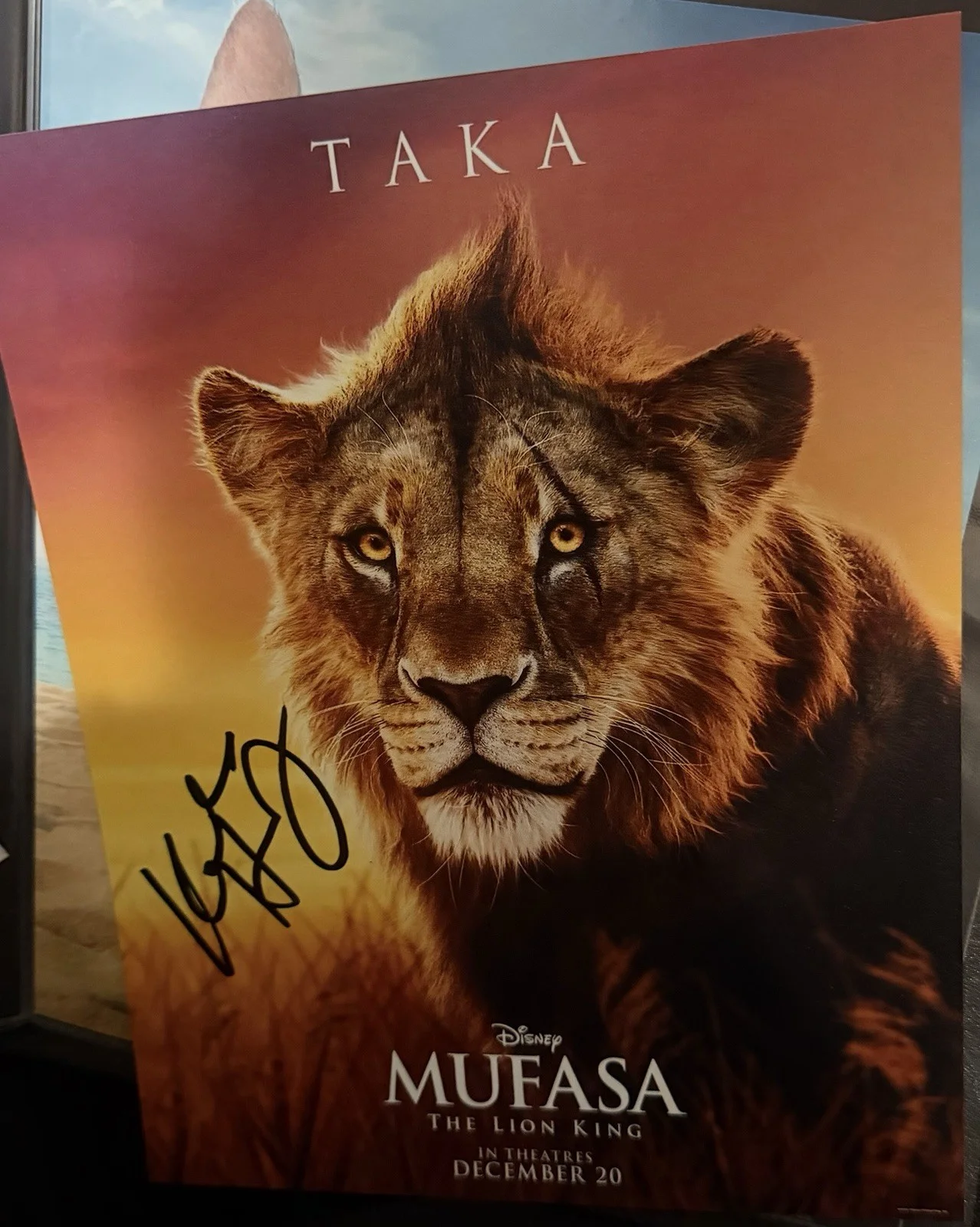 Kelvin Harrison, Jr — Kelvin Harrison, Jr. Disney The Lion King SIGNED 'Taka’ 8x10 Photo Autograph