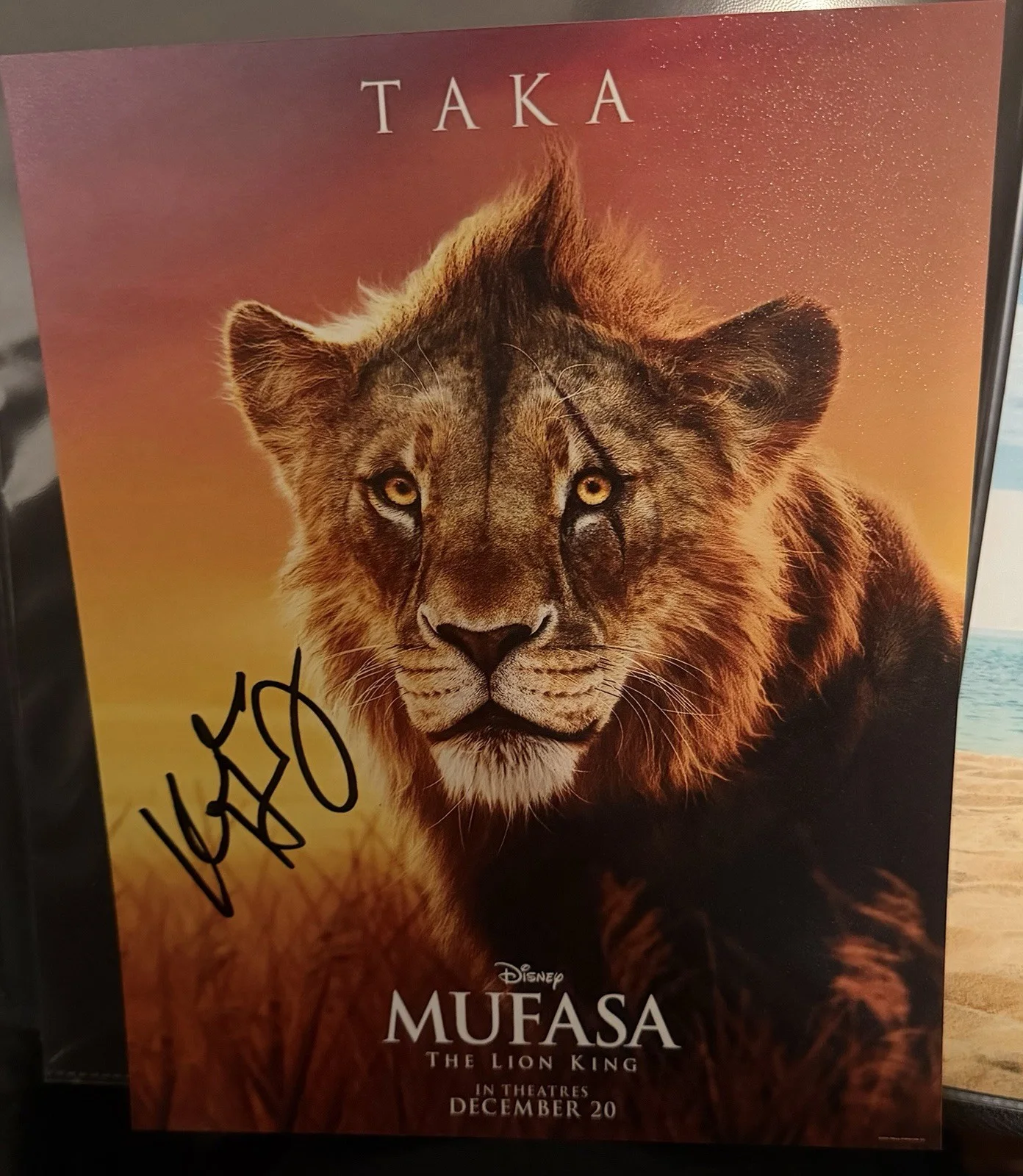 Kelvin Harrison, Jr — Kelvin Harrison, Jr. Disney The Lion King SIGNED 'Taka’ 8x10 Photo Autograph, изображение 5
