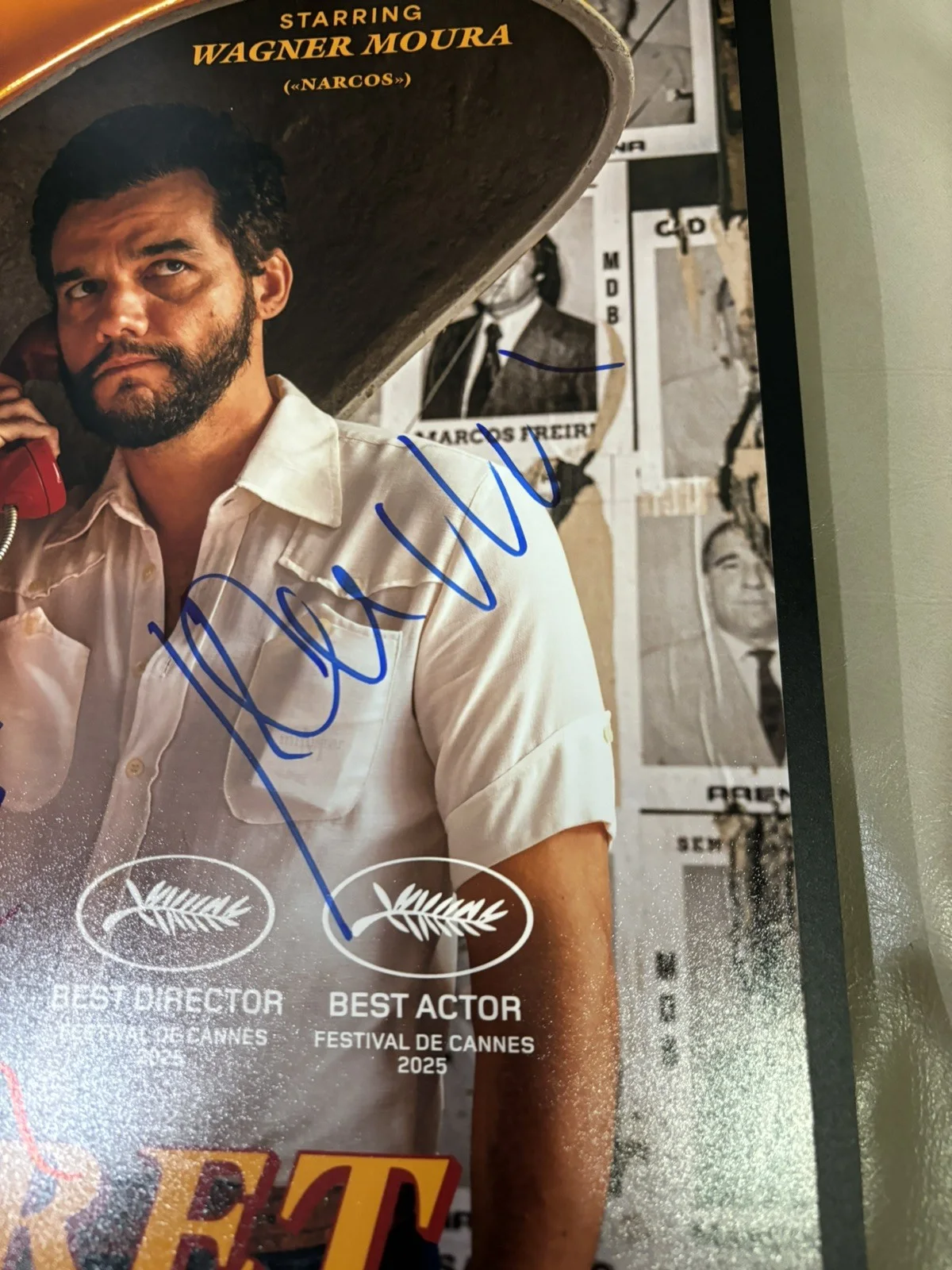 Wagner Moura, Kleber Mendonça Filho — The Secret Agent 11x17 Photo Signed by Wagner Moura and Kleber Mendonça Filho, изображение 3