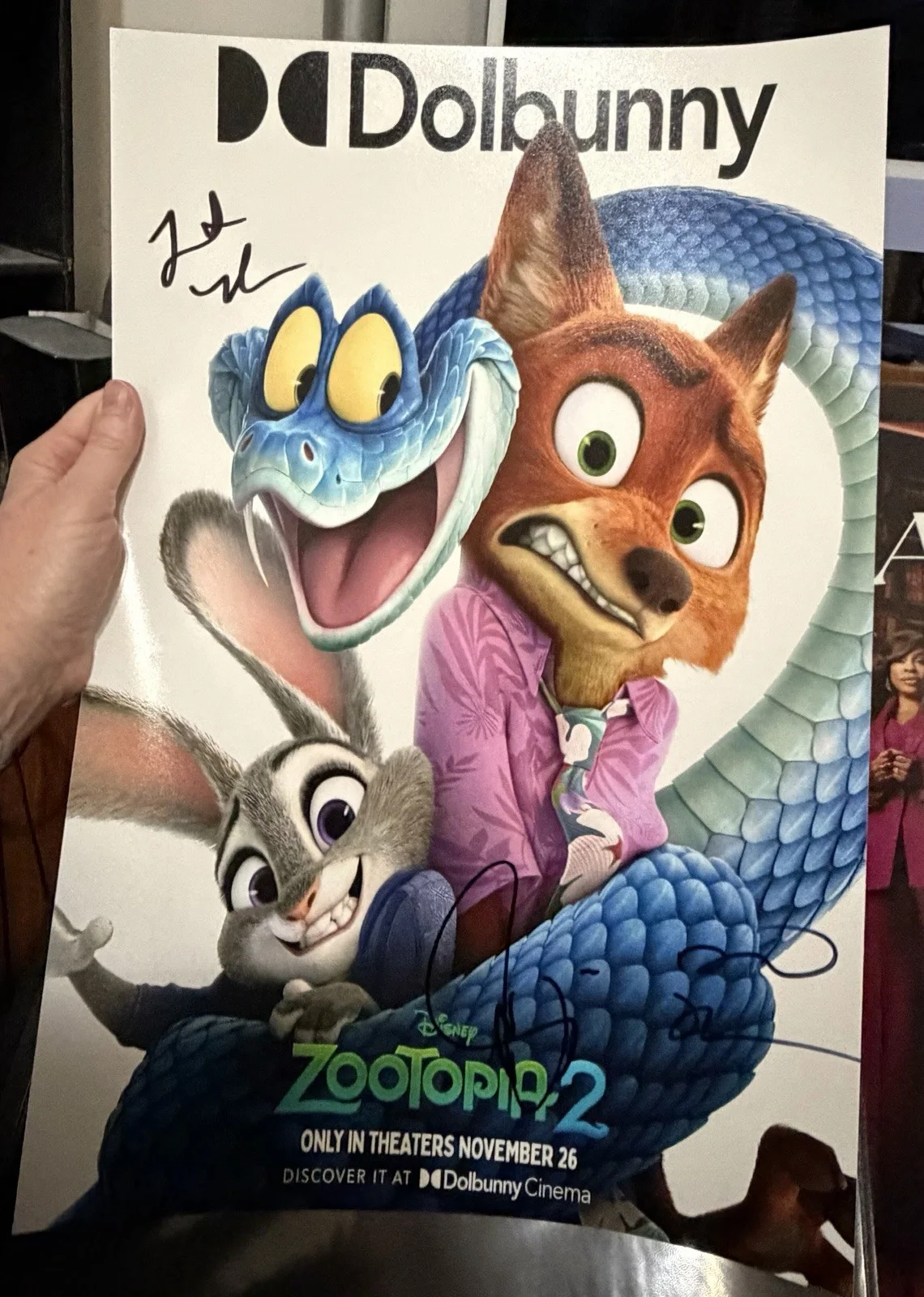 Wilmer Valderrama — Zootopia 2 Signed Cast 12x18 Photo Wilmer Valderrama, Tudyk, Fortune Autograph, image 5