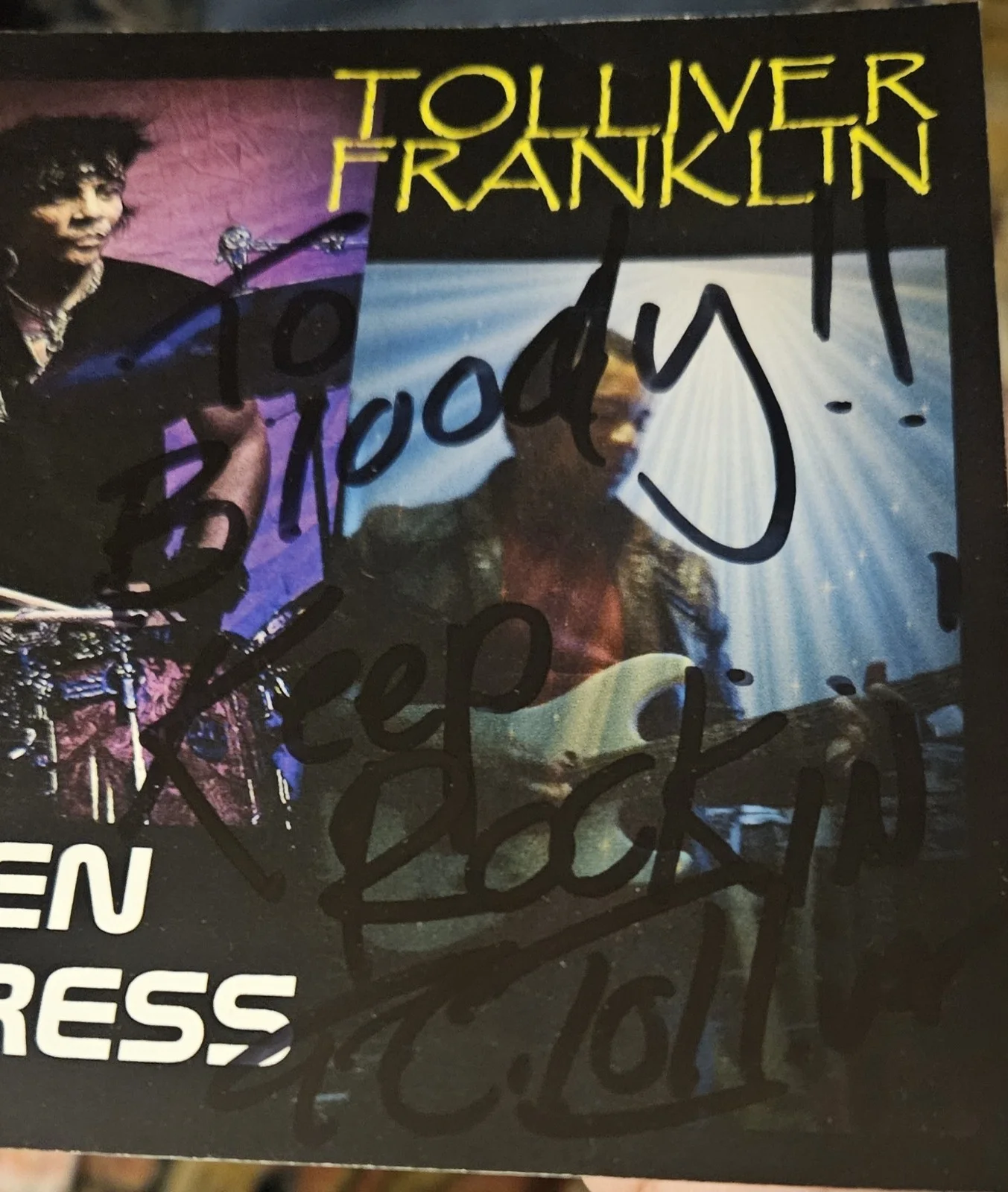 Plasmatics - Drummer TC TOLLIVER Rare autographed 2016 CD, image 3