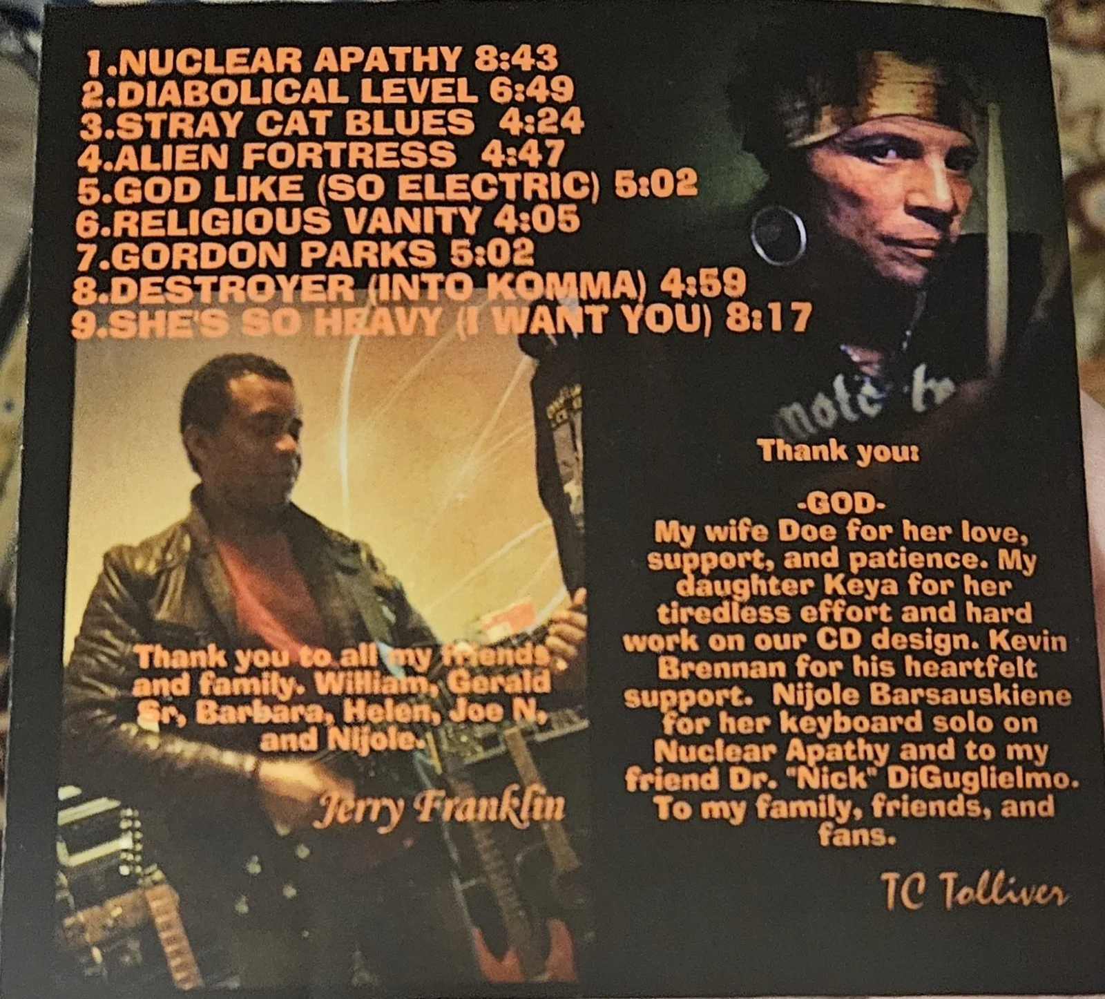 Plasmatics - Drummer TC TOLLIVER Rare autographed 2016 CD, image 4