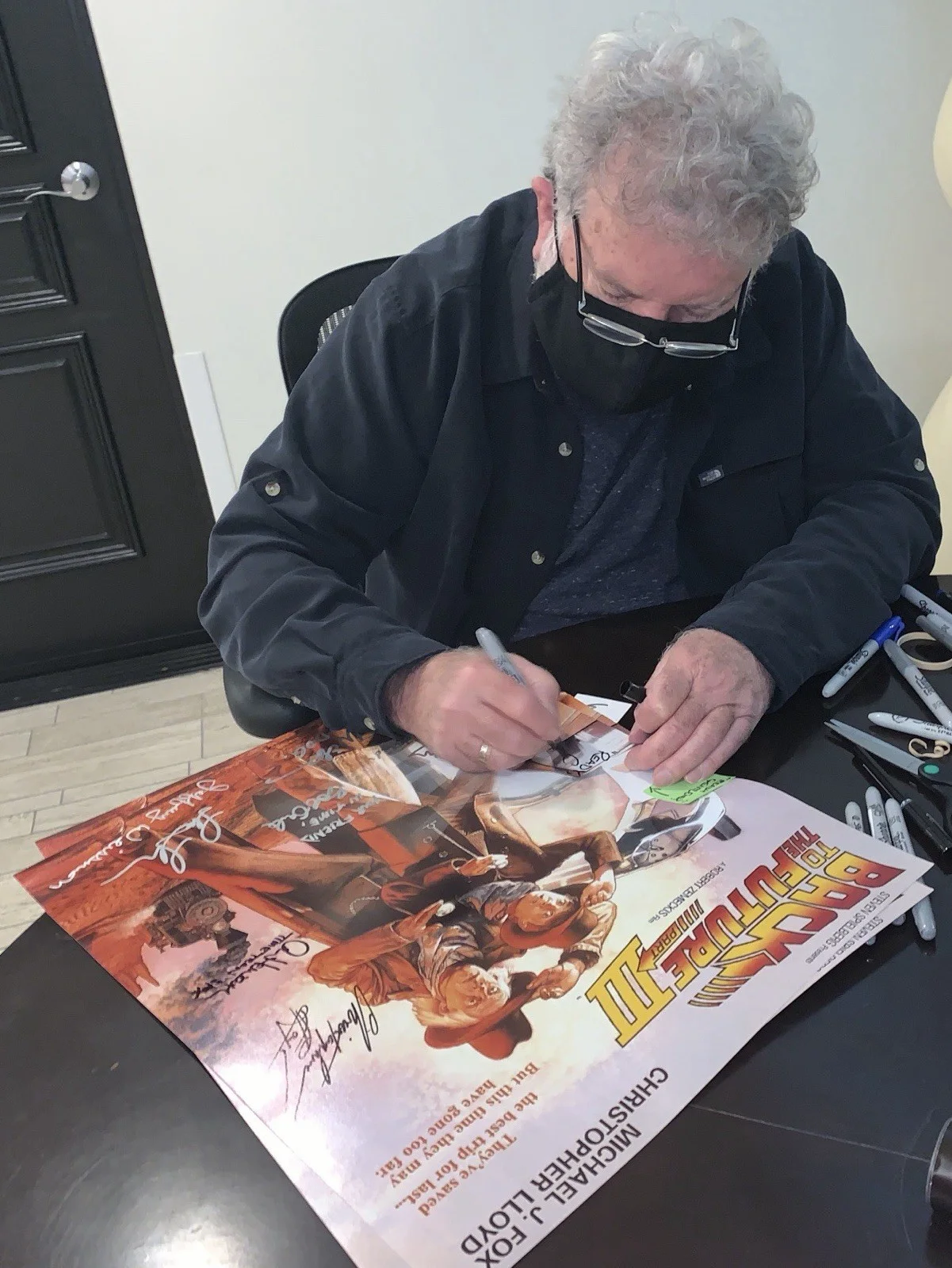 RARE! Back To The Future 3 Cast Signed 16x20 Michael J Fox Christopher Lloyd +11, image 3
