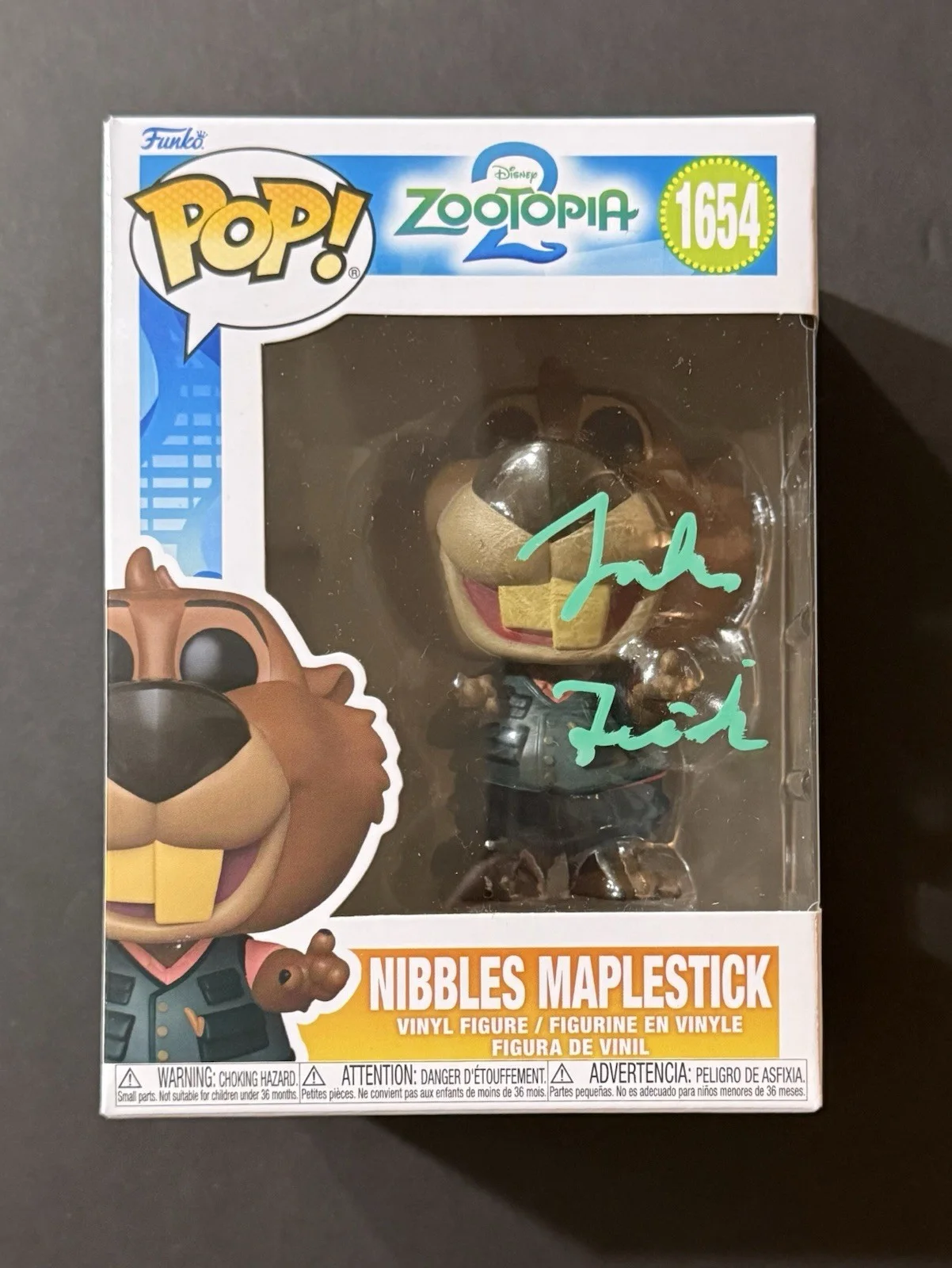 Fortune Feimster — Fortune Feimster Signed Funko Pop Zootopia 2 Nibbles Maplestick Autograph