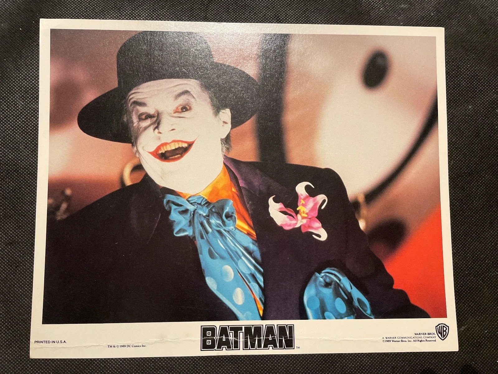BATMAN 4 lobby cards 8/10 in Warner Bross printed in USA 1989, image 5
