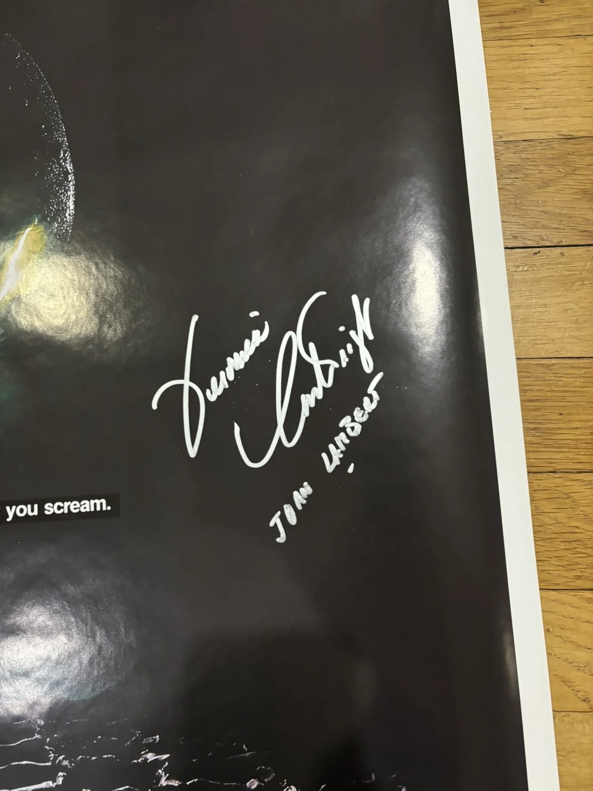 Sigourney Weaver, Veronica Cartwright — Alien 24x36 Poster Signed By Sigourney Weaver and Veronica Cartwright with JSA, image 2