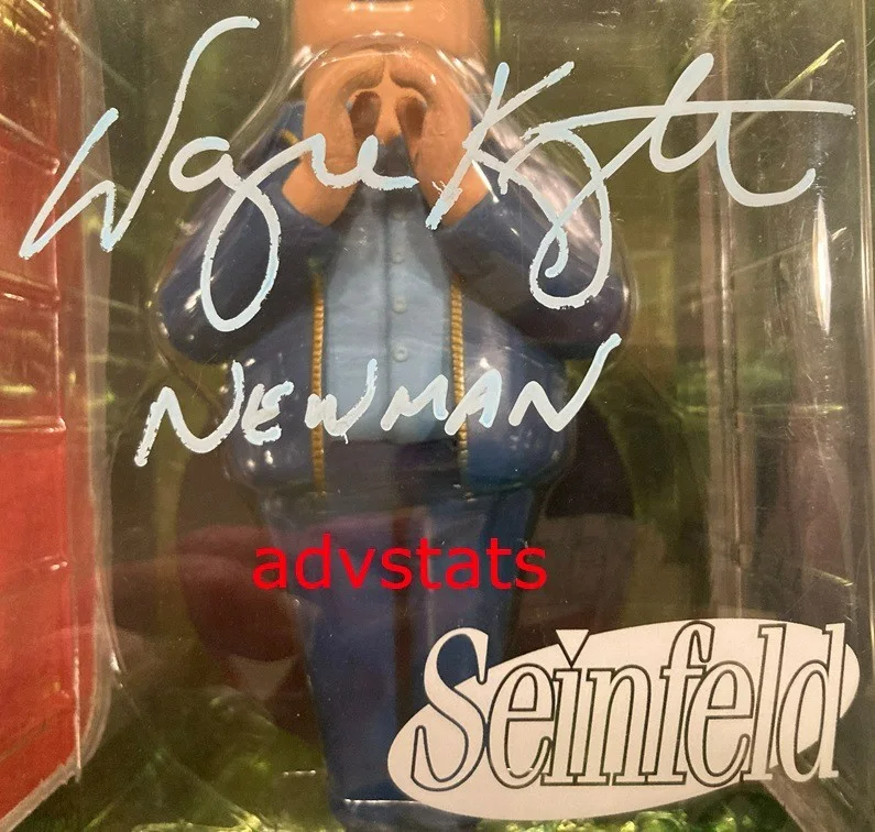 actors Wayne Knight, John O'Hurley, Patrick Warburton, Larry Thomas — NEWMAN, PETERMAN, PUDDY, SOUP NAZI signed SEINFELD Funko Vinyl Idolz set-2 PROOF, изображение 4