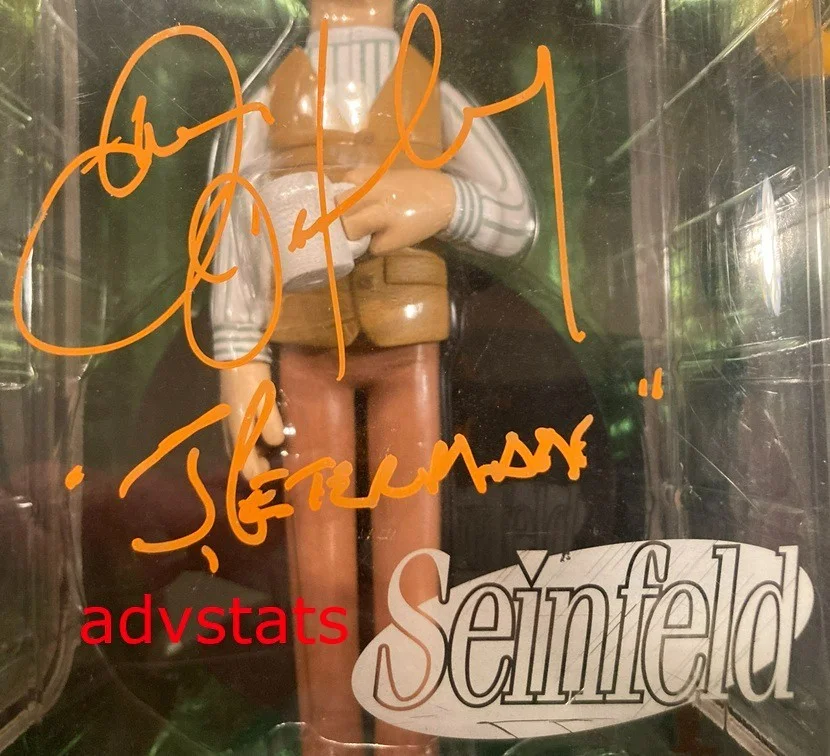 actors Wayne Knight, John O'Hurley, Patrick Warburton, Larry Thomas — NEWMAN, PETERMAN, PUDDY, SOUP NAZI signed SEINFELD Funko Vinyl Idolz set-2 PROOF, изображение 5