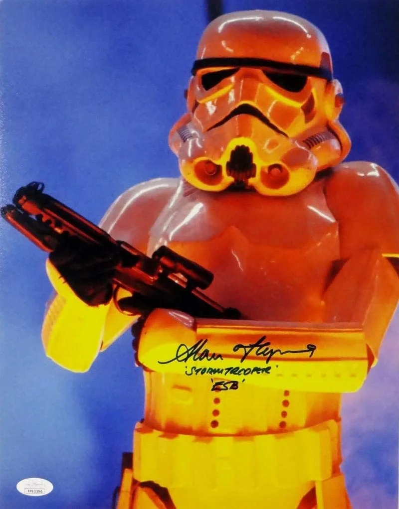 Alan Flying — Alan Flying Autographed Stormtrooper 11x14 Photo w/ Insc - JSA Auth *Black, изображение 4