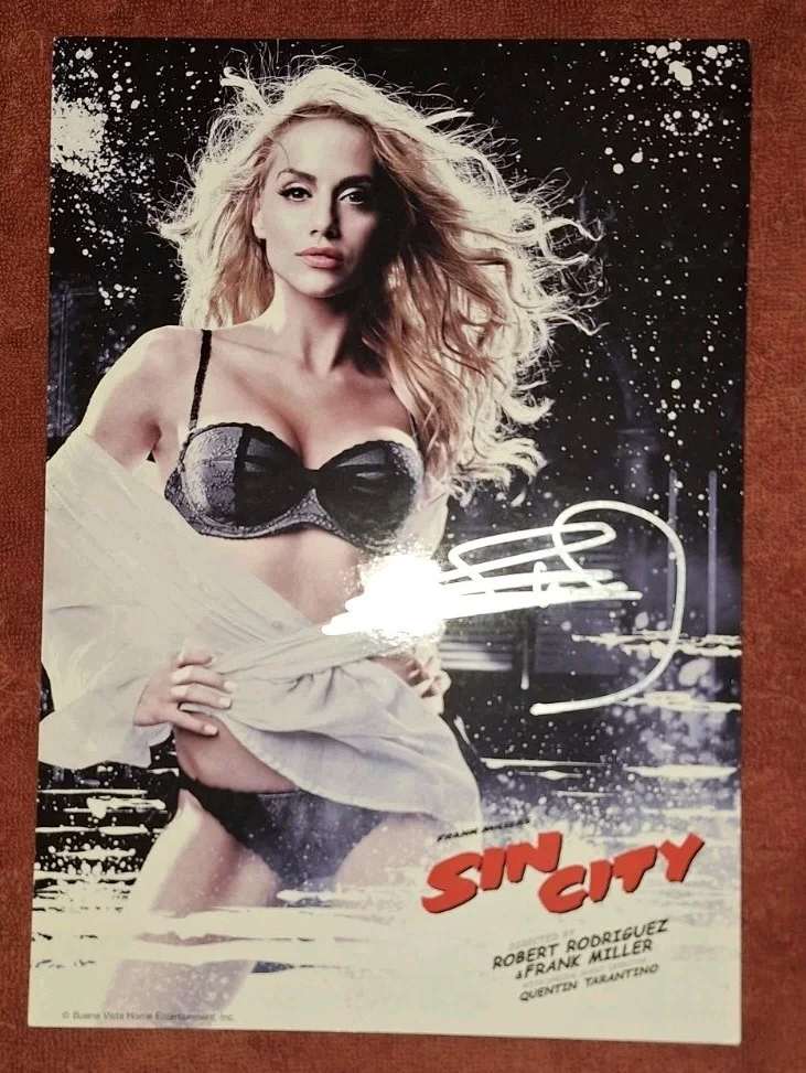 Frank Miller — Frank Miller signed Sin City Shellie Britney Murphy Photo 8 1/4 x 12