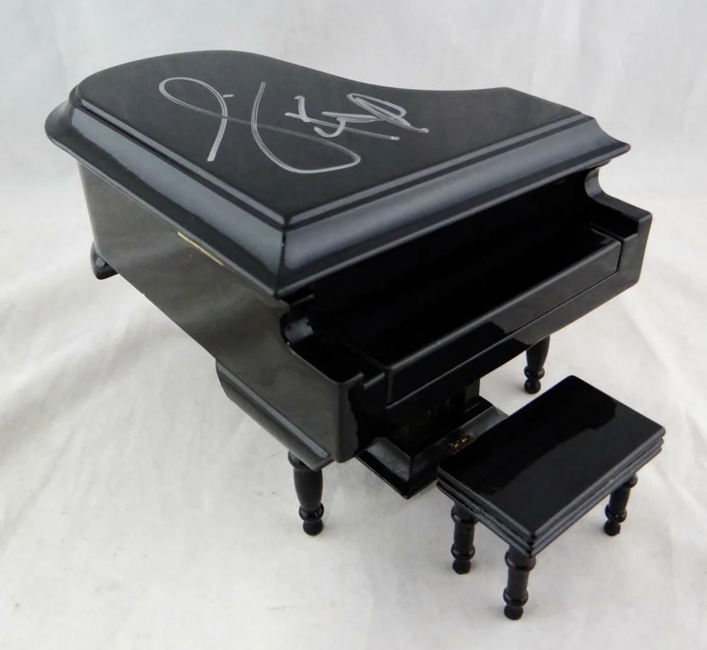 Jamie Foxx — Jamie Foxx Autographed Ray Mini Piano - JSA W Auth *Silver, image 3