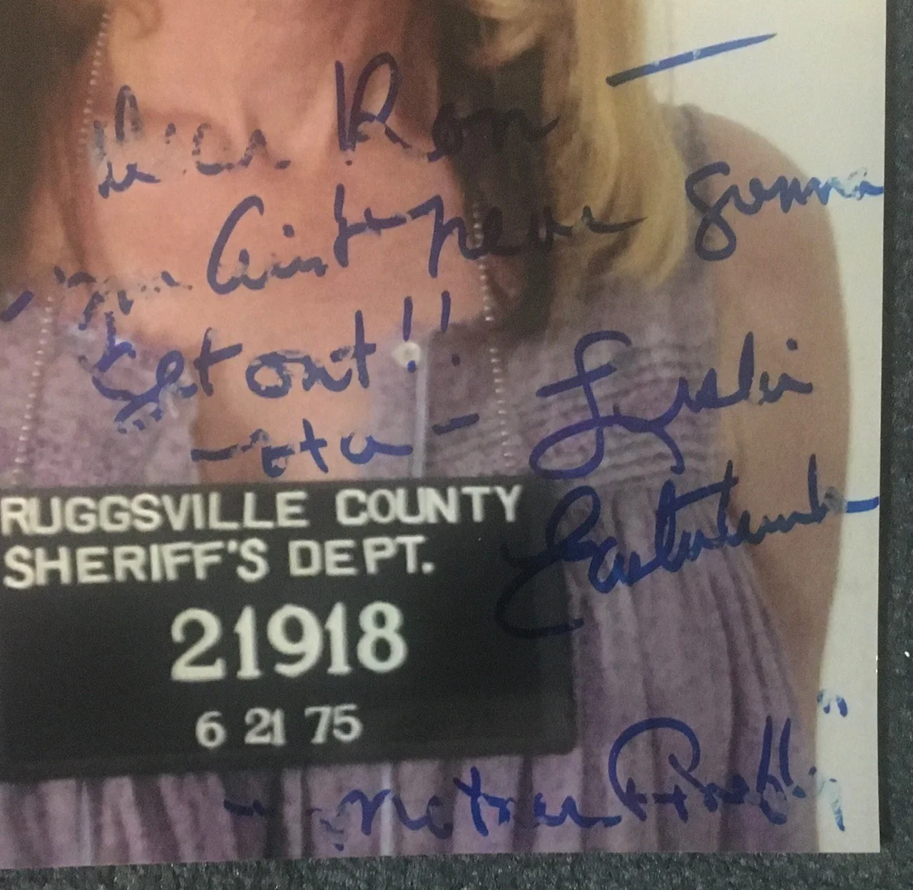 Leslie Easterbrook — ROB ZOMBIE The Devil's Rejects HORROR! LESLIE EASTERBROOK AUTOGRAPHED 8x10 PHOTO, image 2