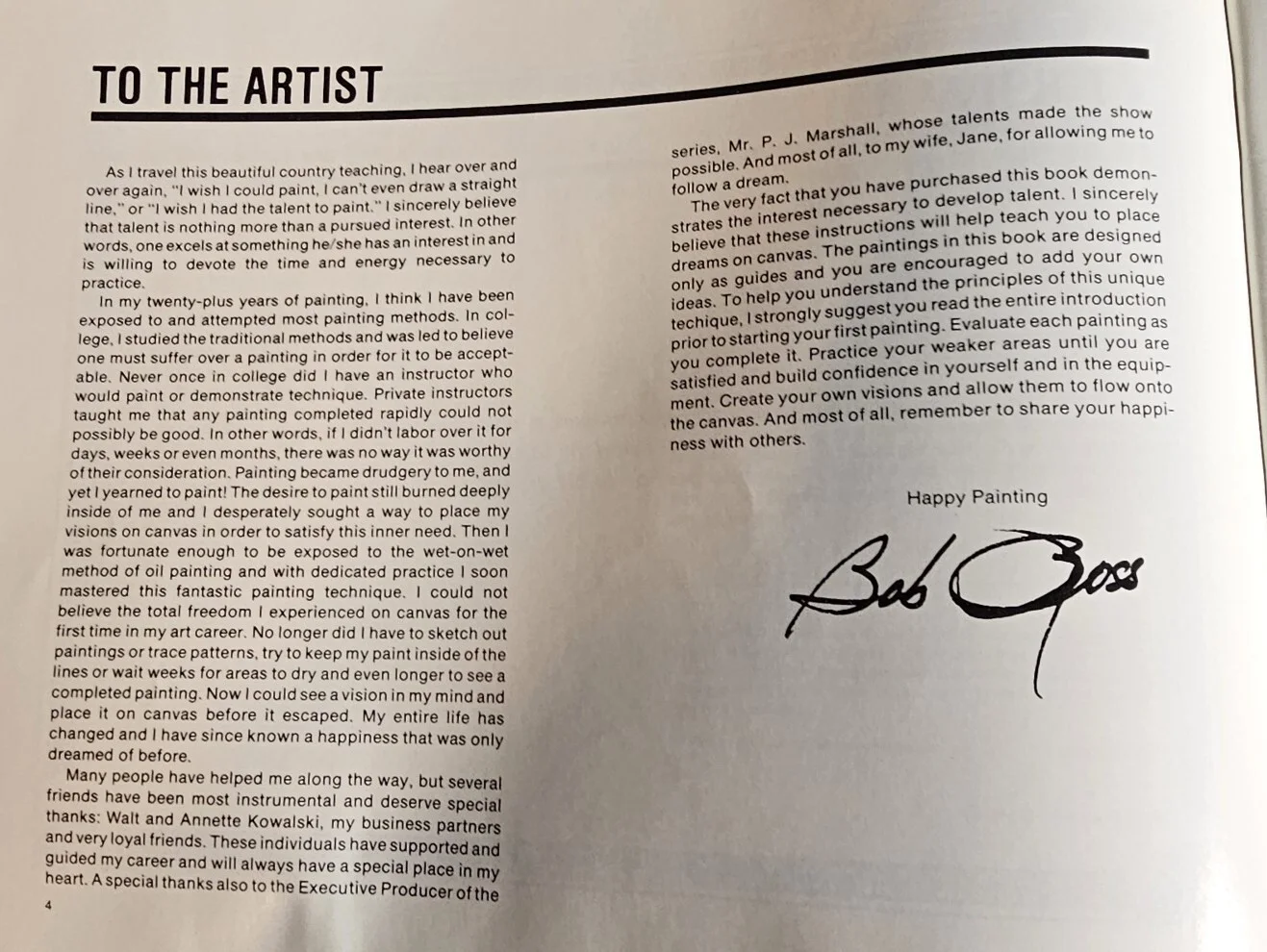 Bob Ross — Bob Ross Joy of Painting II 4th Prnt 1989 Signed w/Event Glossy Photograph, изображение 5