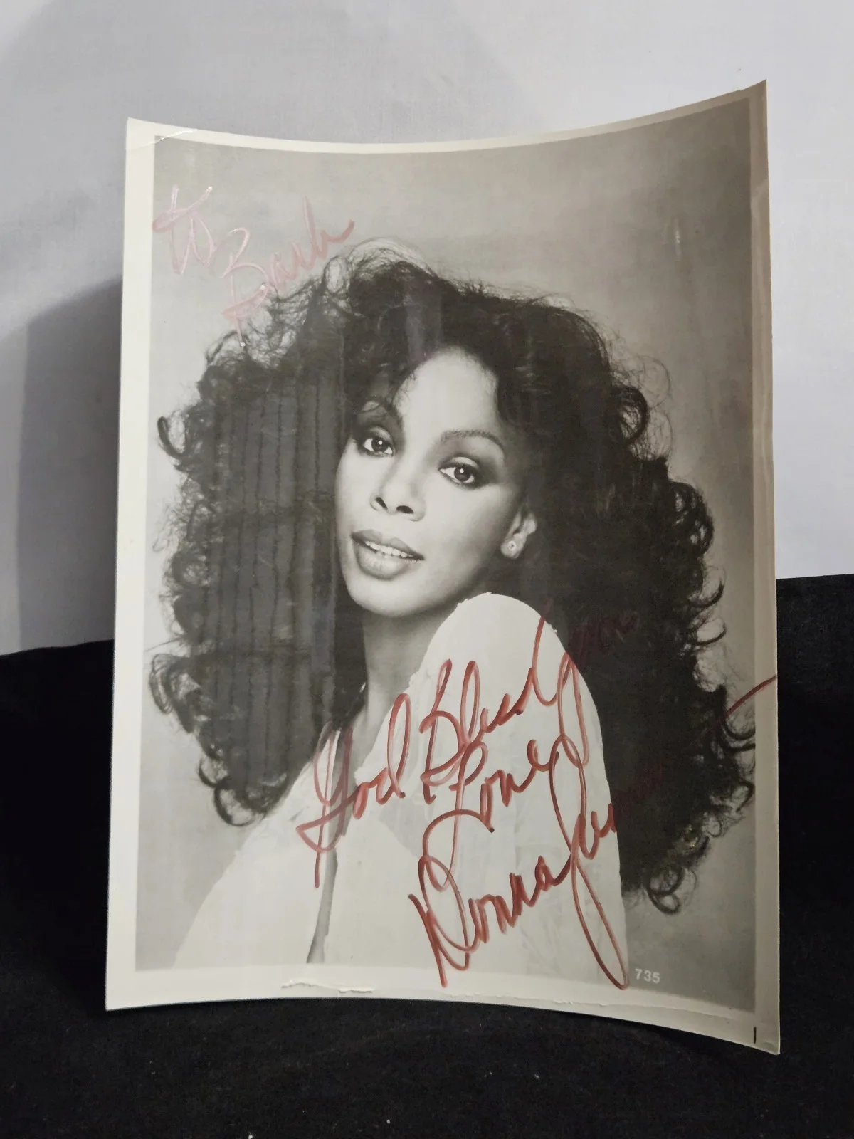 DONNA SUMMER — DONNA SUMMER AUTOGRAPH PHOTOGRAPH HAND SIGNED 8X10 AMERICAN SINGER STAR, image 5