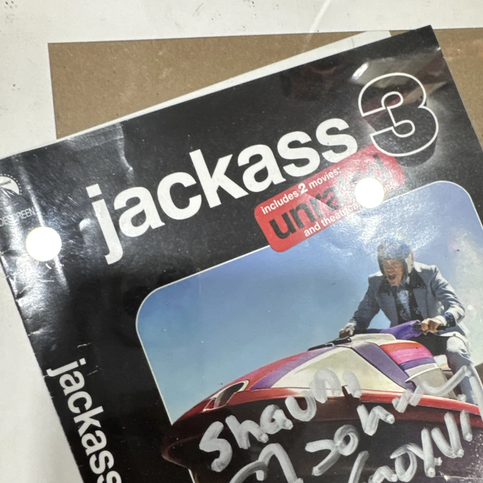 Johnny Knoxville — Johnny Knoxville signed DVD COVER Jackass photo auto Framed Rare, image 2