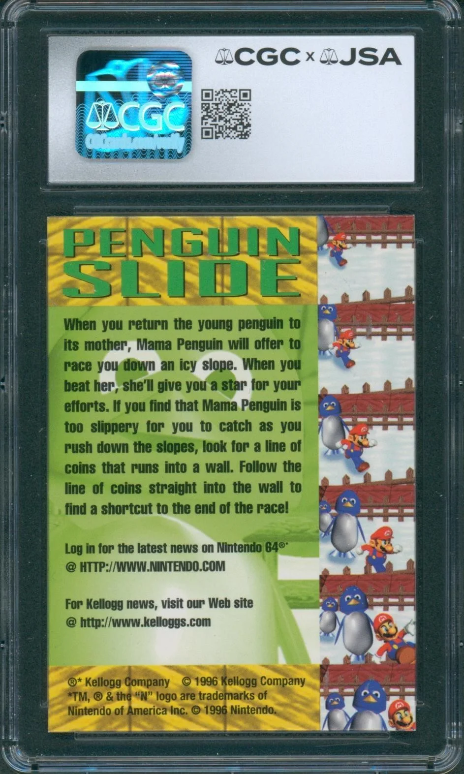 Charles Martinet — Charles Martinet Signed Lenticular Card Super Mario 64 Autograph CGC x JSA SLAB, изображение 2