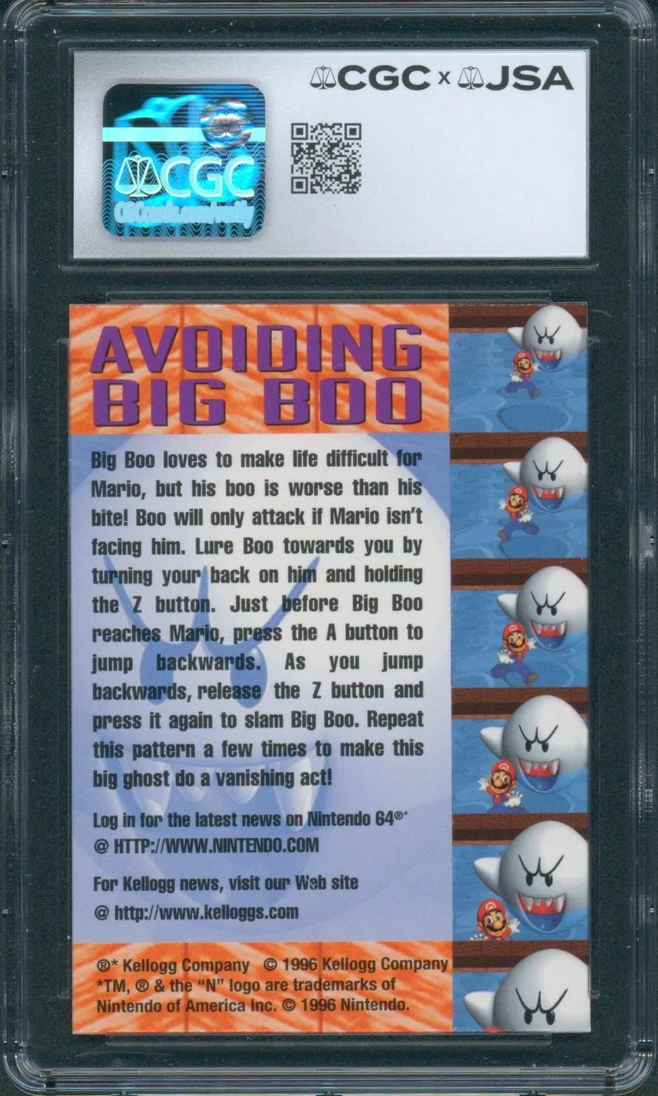 Charles Martinet — Charles Martinet Signed Lenticular Card Super Mario 64 Autograph CGC x JSA SLAB, image 2