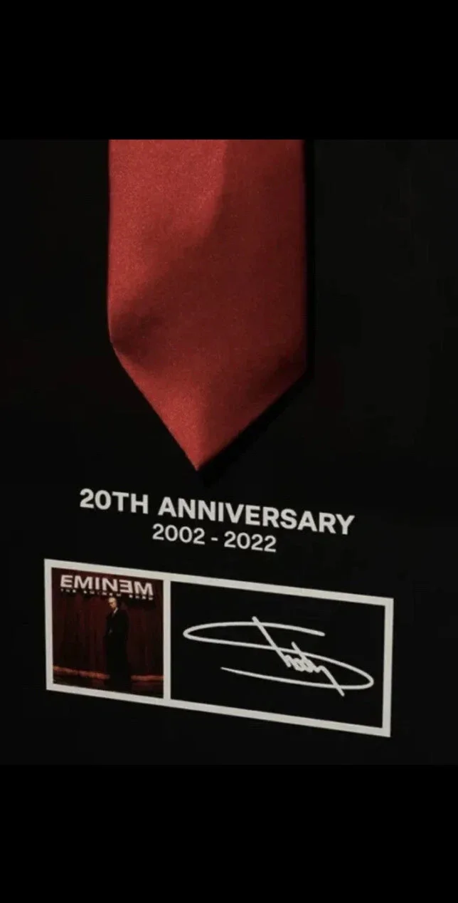 THE EMINEM SHOW FRAMED SHADY RED TIE (SIGNED) ~ LE /150 ~ IN HAND- FAST SHIPPING, изображение 3