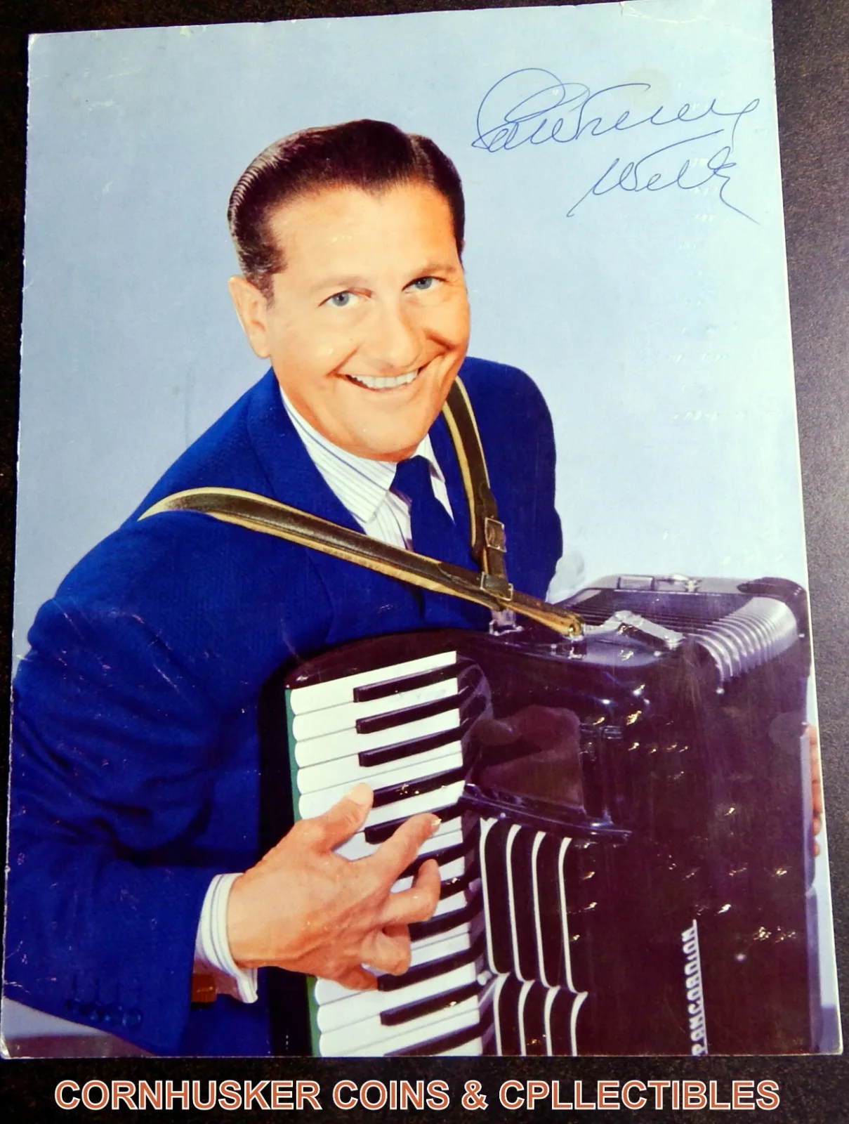 Lawrence Welk & Band Members — Lawrence Welk Signed cover of members of his band folder ~ Free Shipping