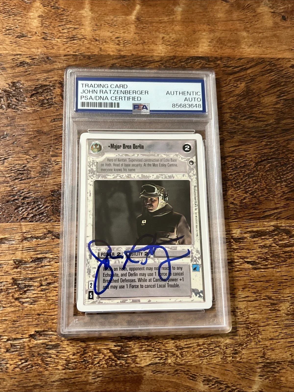 John Ratzenberger — John Ratzenberger IP Signed Star Wars Card PSA DNA Coa Slab Autographed