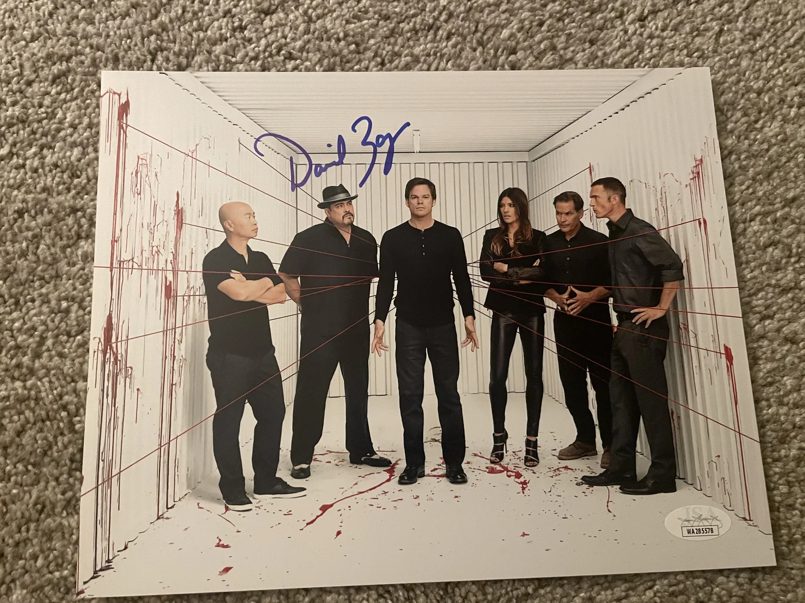 David Zayas signed photo James Spencer authenticated, image 2