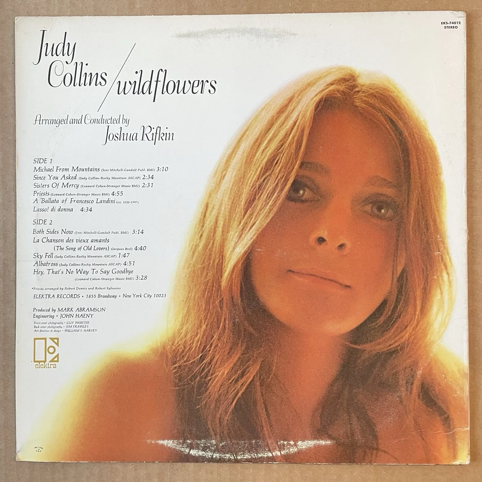 Judy Collins Signed Vinyl Wildflowers Autographed Record Album Lp, image 4