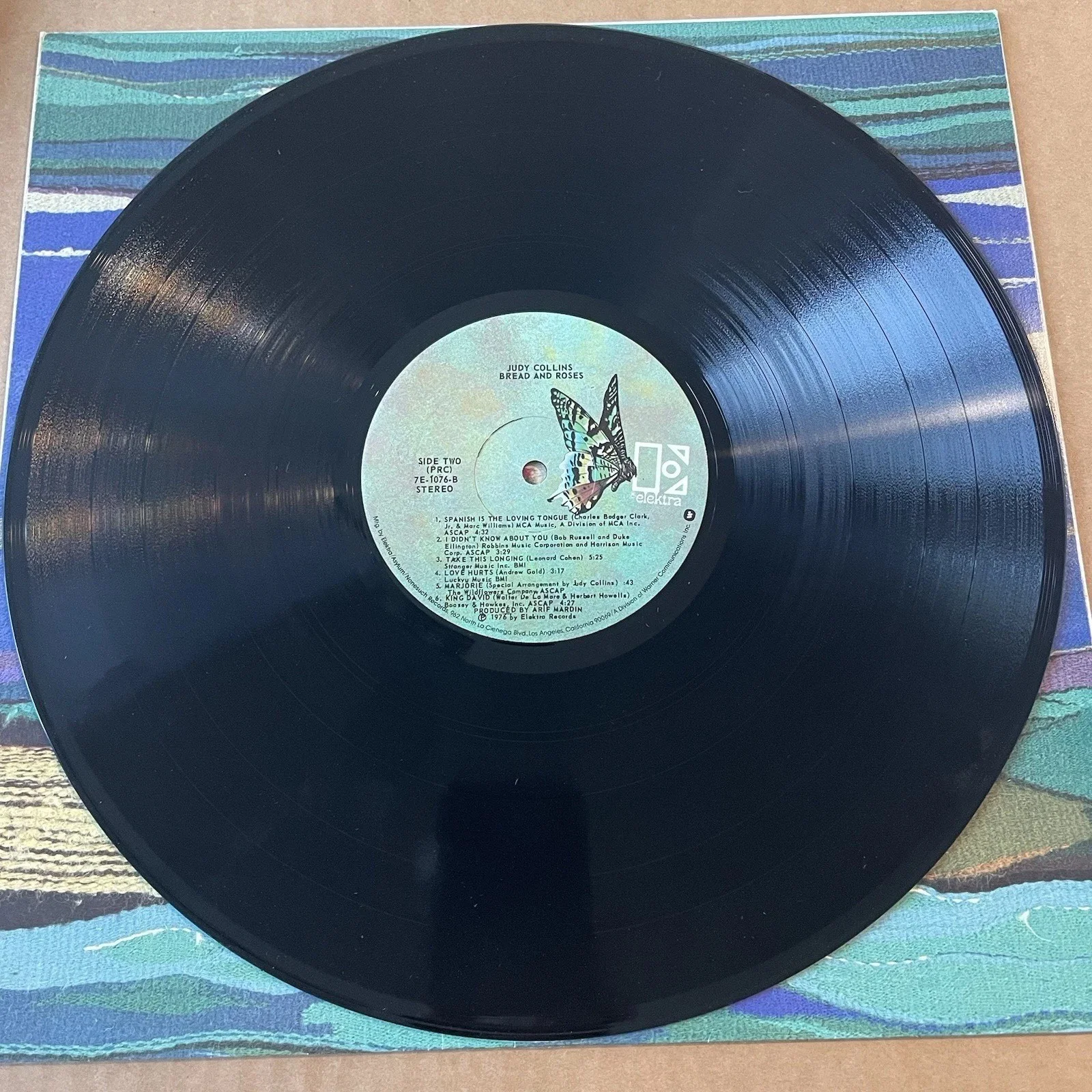Judy Collins Signed Autographed Bread & Roses Record Album Vinyl, image 5