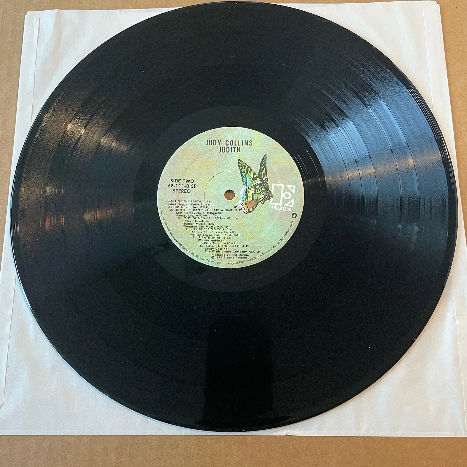 AUTOGRAPHED JUDY COLLINS SIGNED JUDITH VINYL ALBUM RECORD AUTOGRAPH, изображение 5