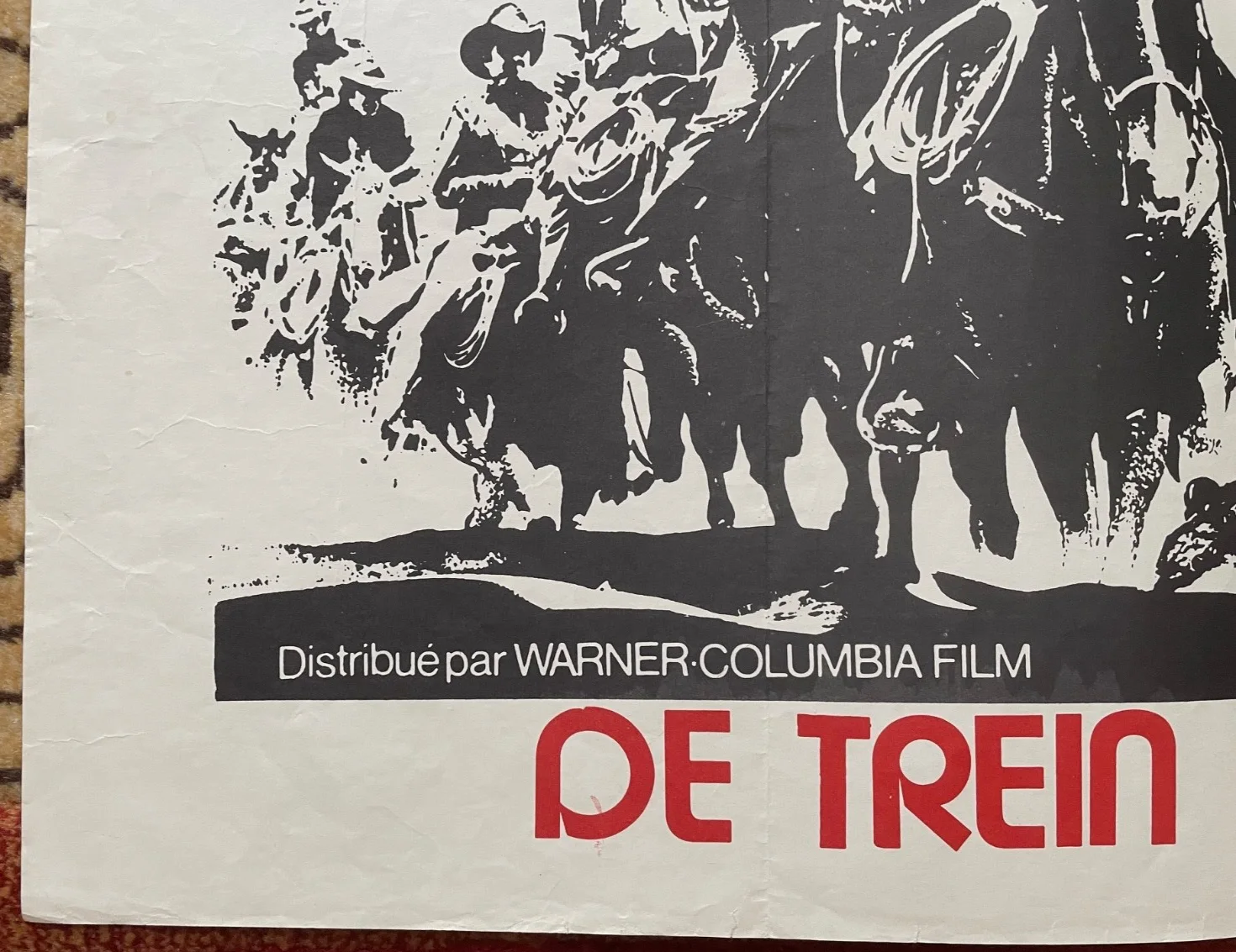 THE TRAIN ROBBERS (1973) Original Belgian Movie Poster John Wayne Ann Margret, image 4