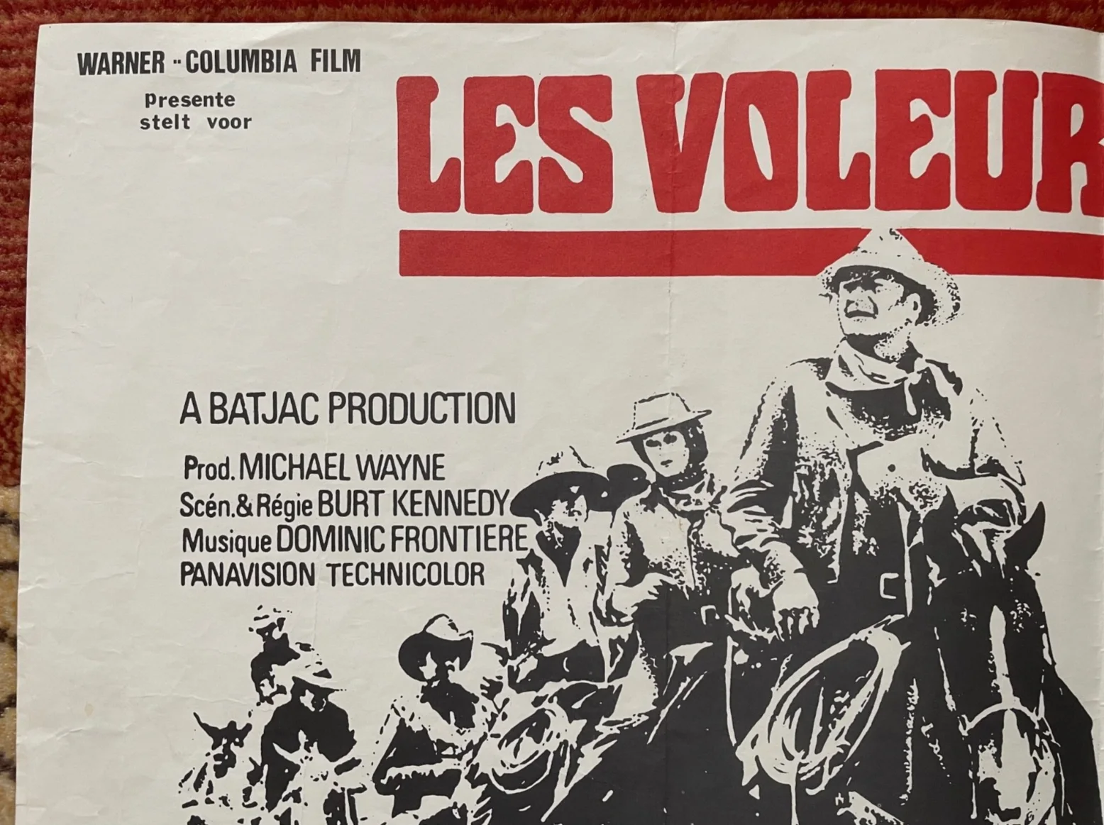 THE TRAIN ROBBERS (1973) Original Belgian Movie Poster John Wayne Ann Margret, image 5